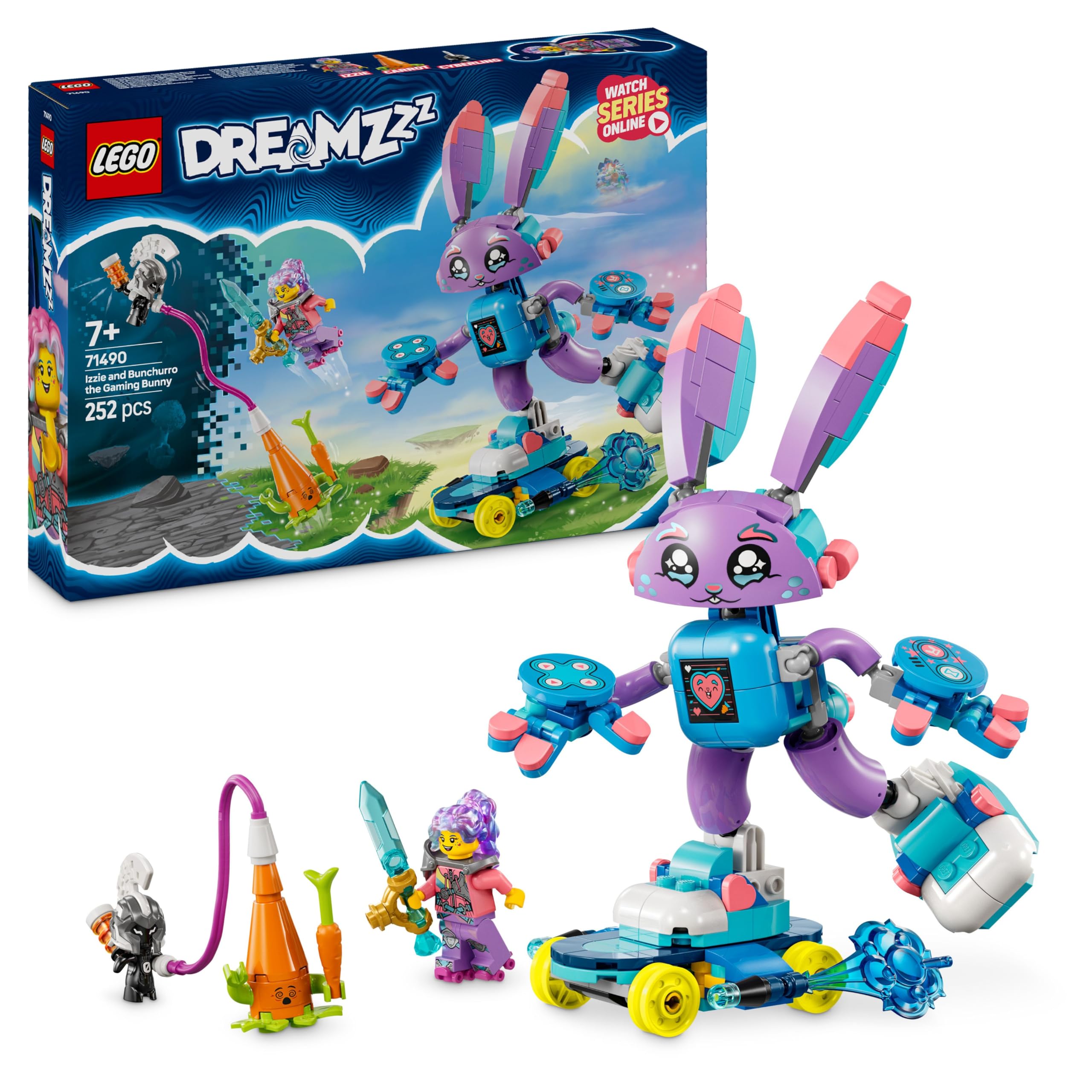 LEGO DREAMZzz Izzie and Bunchurro the Gaming Bunny Building Set - 2-in-1 Fantasy Playset for Kids 7+ 1