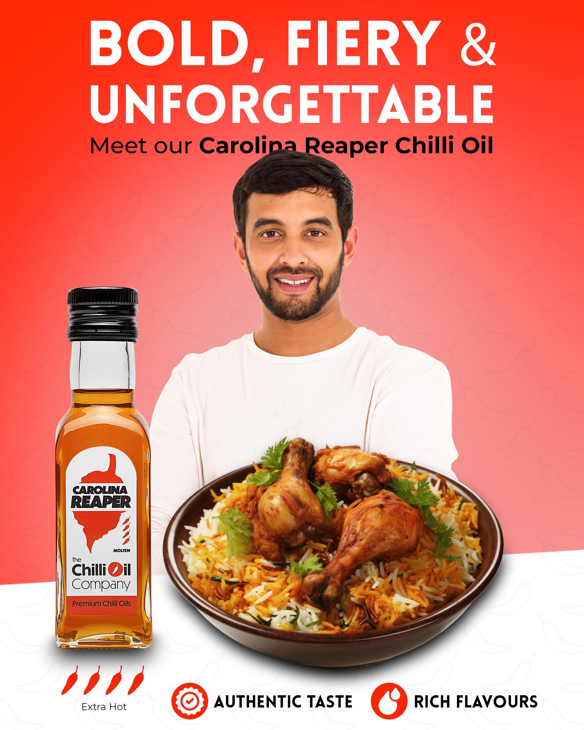 The Chilli Oil Company - Carolina Reaper Chilli Oil 125ml 11