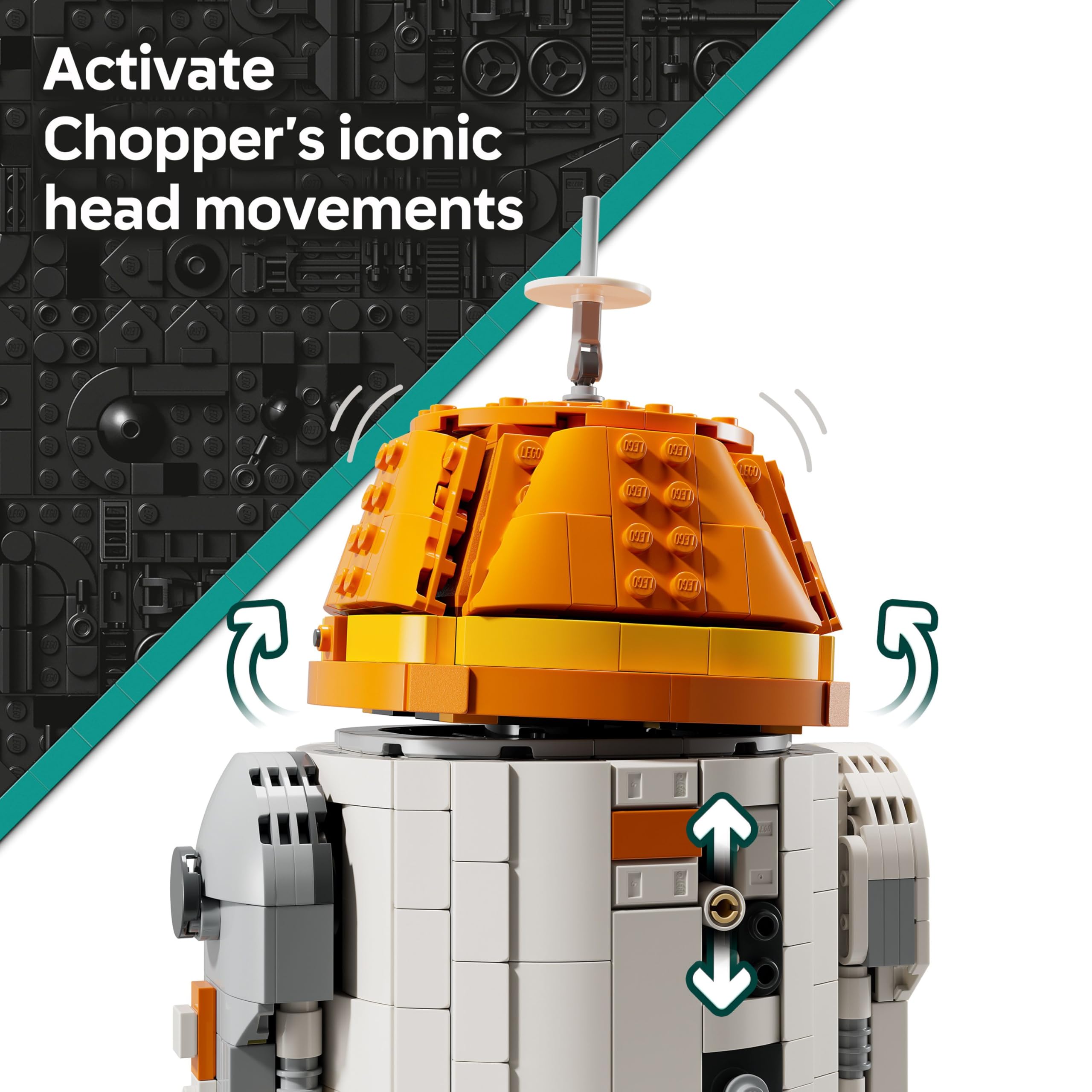 LEGO Star Wars 75416 Chopper (C1-10P) Astromech Droid Building Set - 10+ Years 8