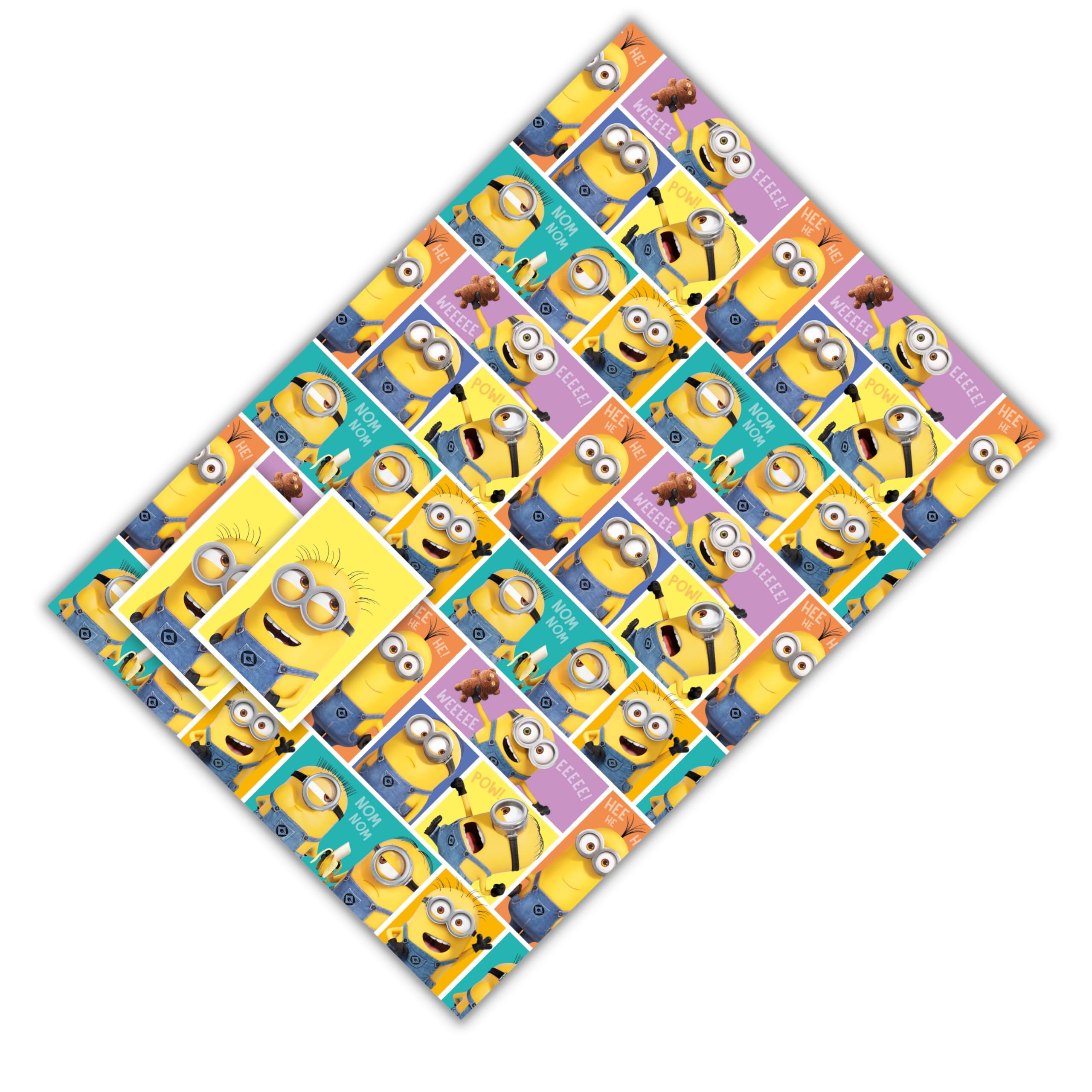 Danilo Promotions LTD Despicable Me Minions Gift Wrapping Paper - 2 Sheets | Soft Gloss Finish