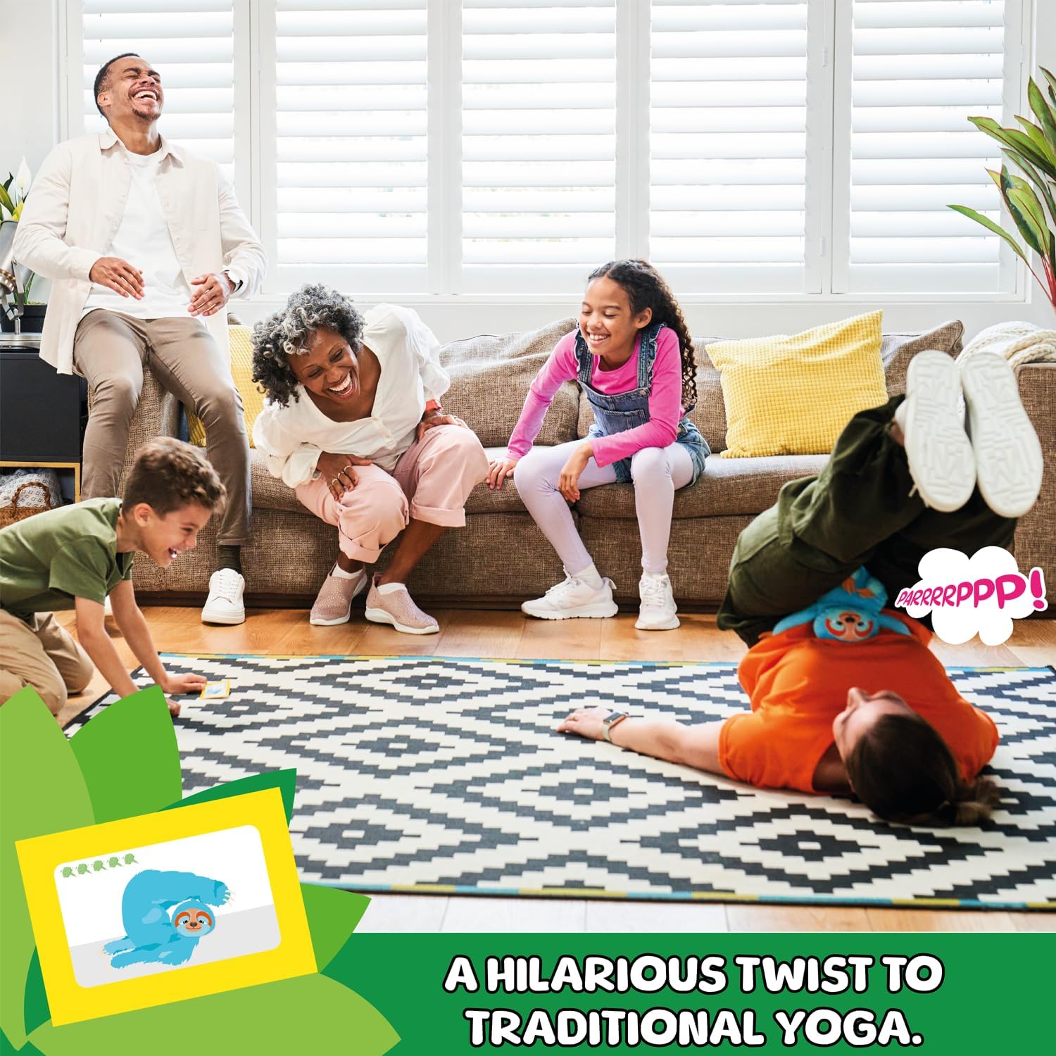 Fart Yoga - Hilarious Family Game with Farting Sloth for Ages 4+ 6
