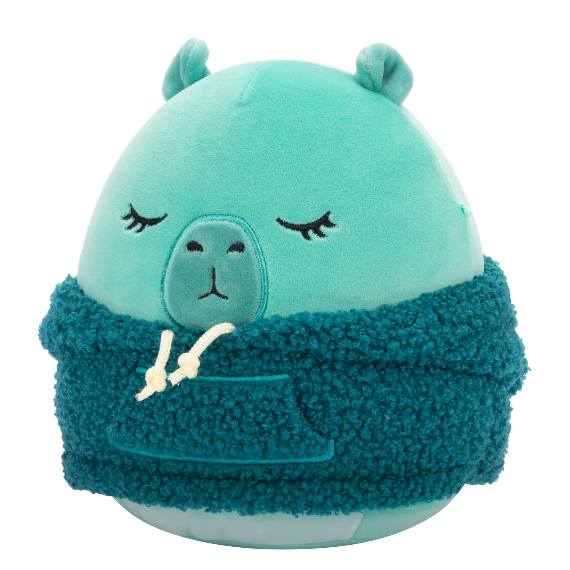 Squishmallows 7.5-Inch Nastia the Capybara with Wooly Hoodie - Soft Plush Collectible 6