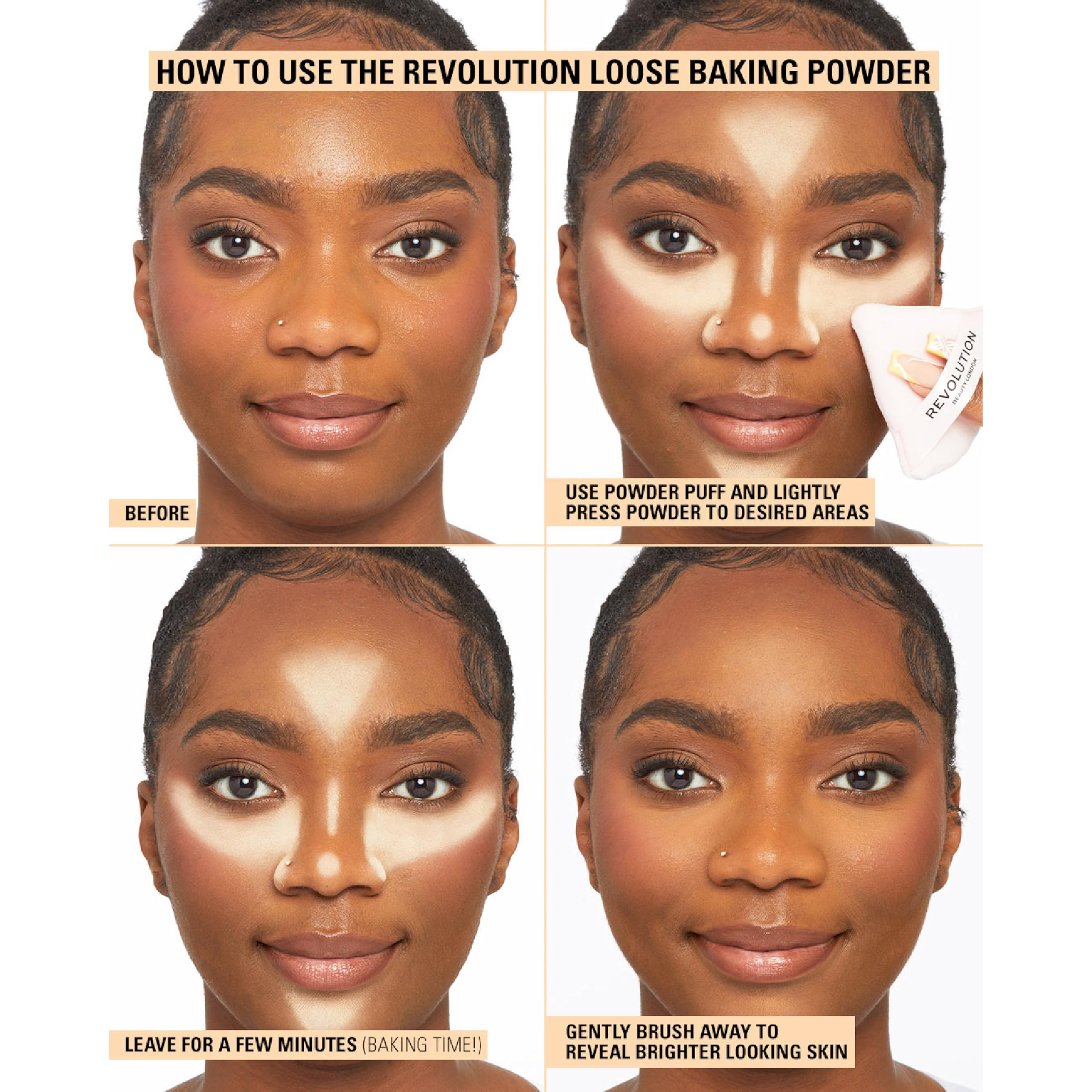 Revolution Beauty London - Loose Baking Powder (32g) - Banana Light for Medium Skin Tones 5