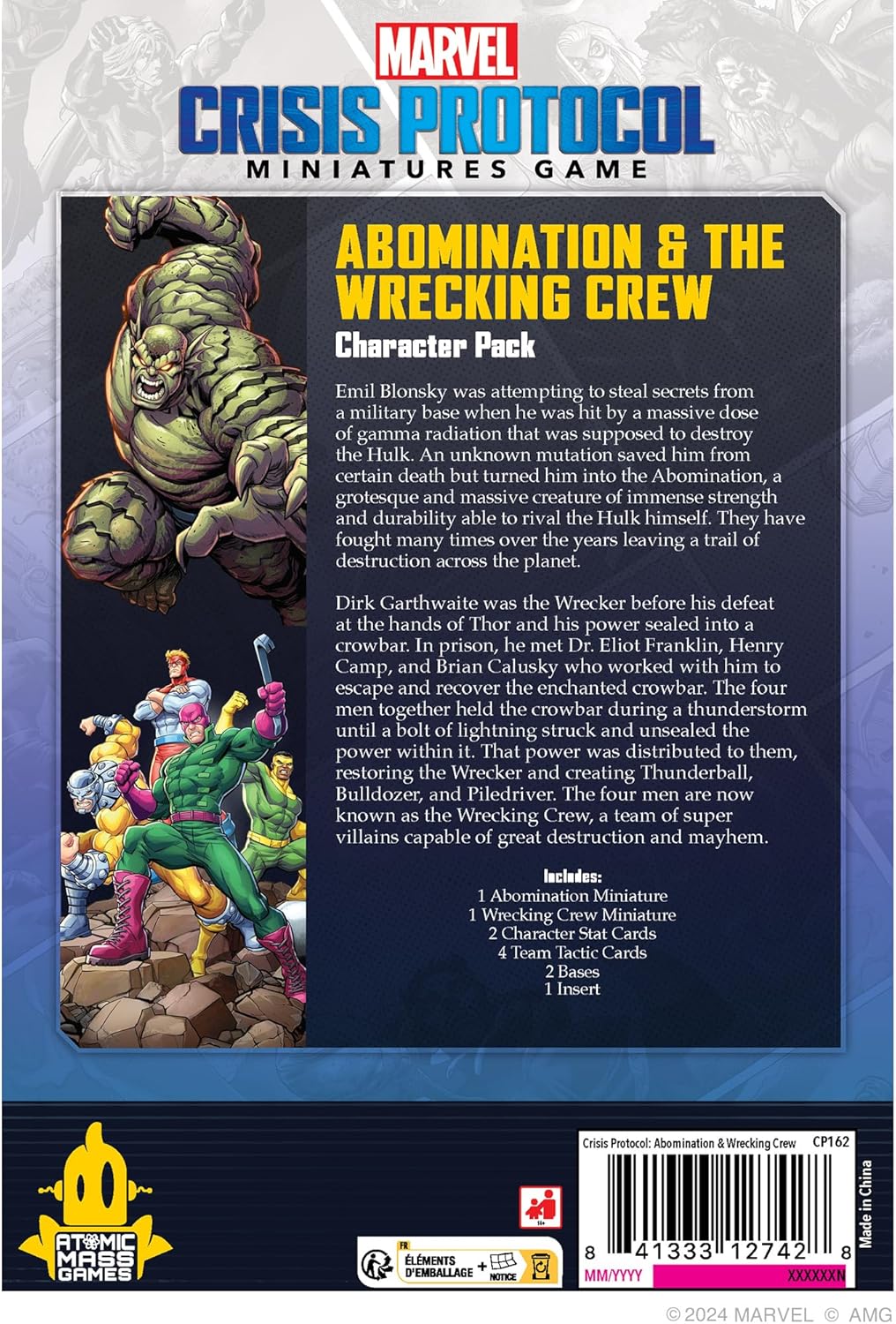 Atomic Mass Games Marvel Crisis Protocol: Abomination & Wrecking Crew Miniatures Expansion 4