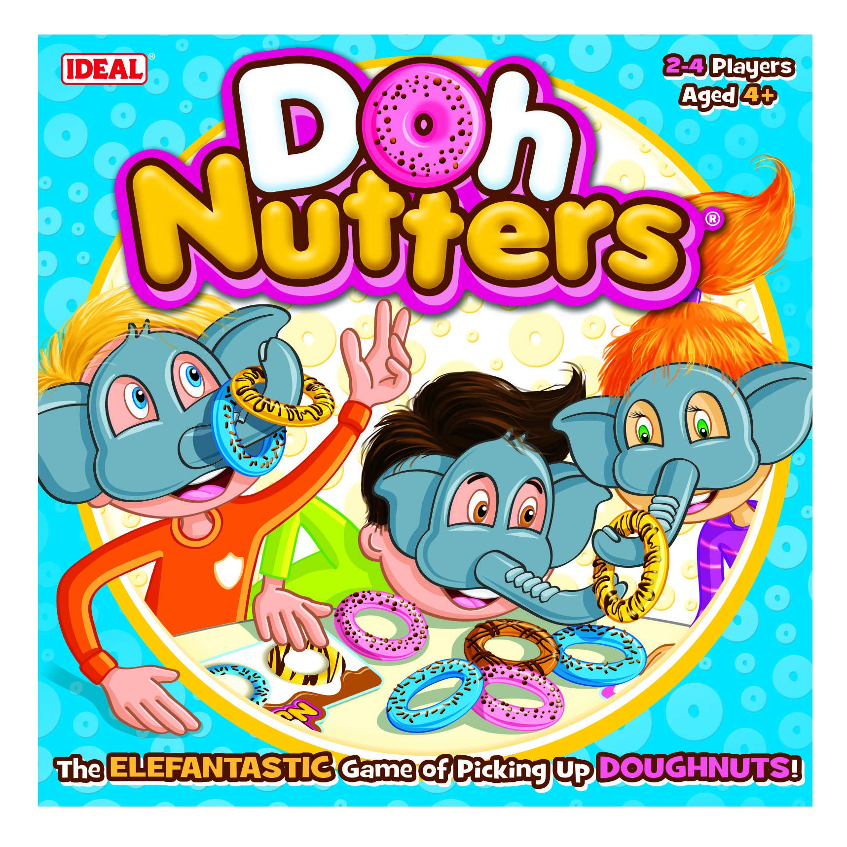 Ideal Doh Nutters: The Elefantastic Game of Picking Up Doughnuts! | Board Game for 2-4 Players 3