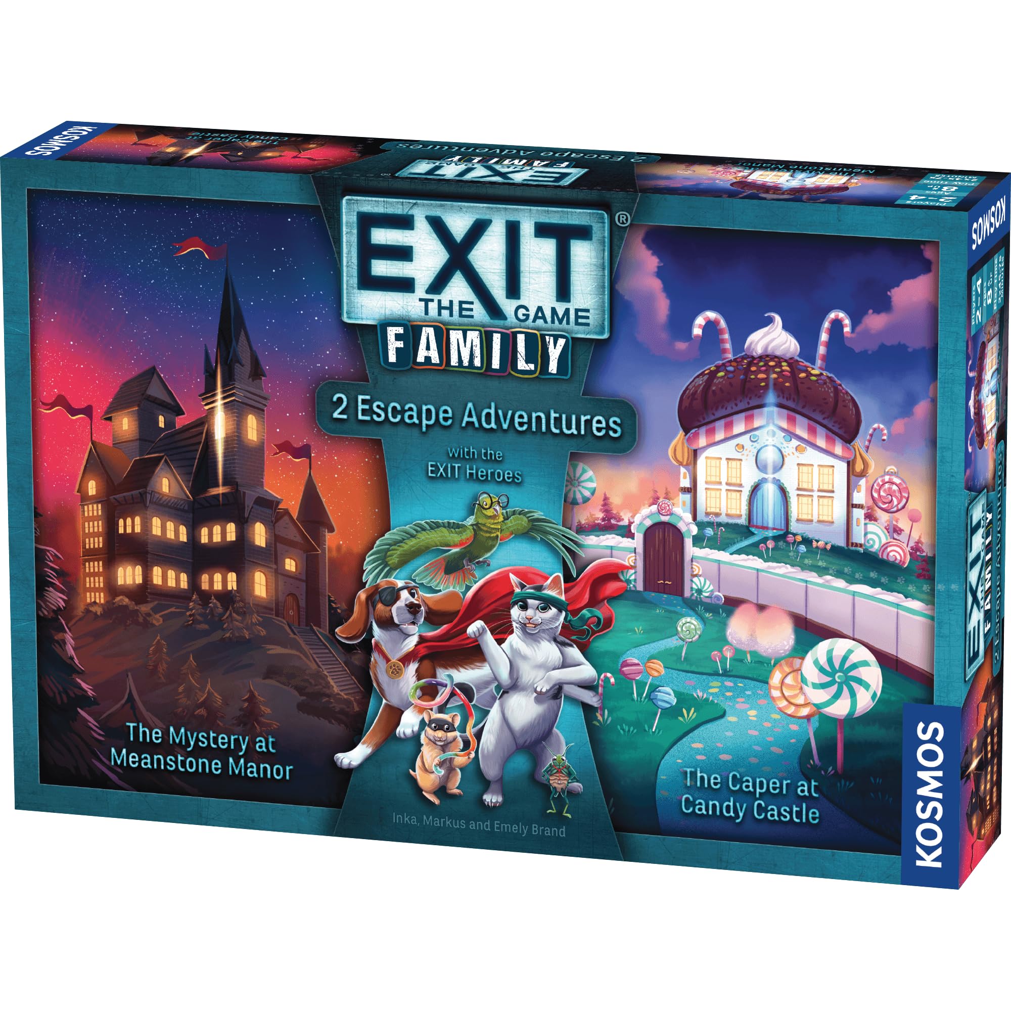 Thames & Kosmos EXIT: Family Heroes Card Game - 2 Escape Room Adventures | Ages 8+ | 2-4 Players 1