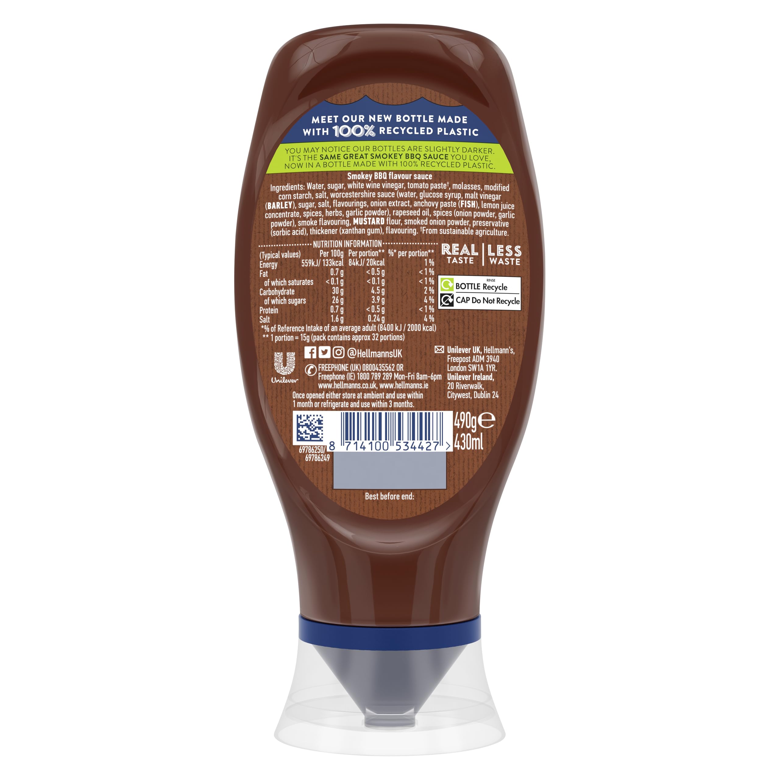 Hellmann's Rich & Smoky BBQ Sauce - Limited Edition UEFA EURO 2024 Squeeze Bottle 4