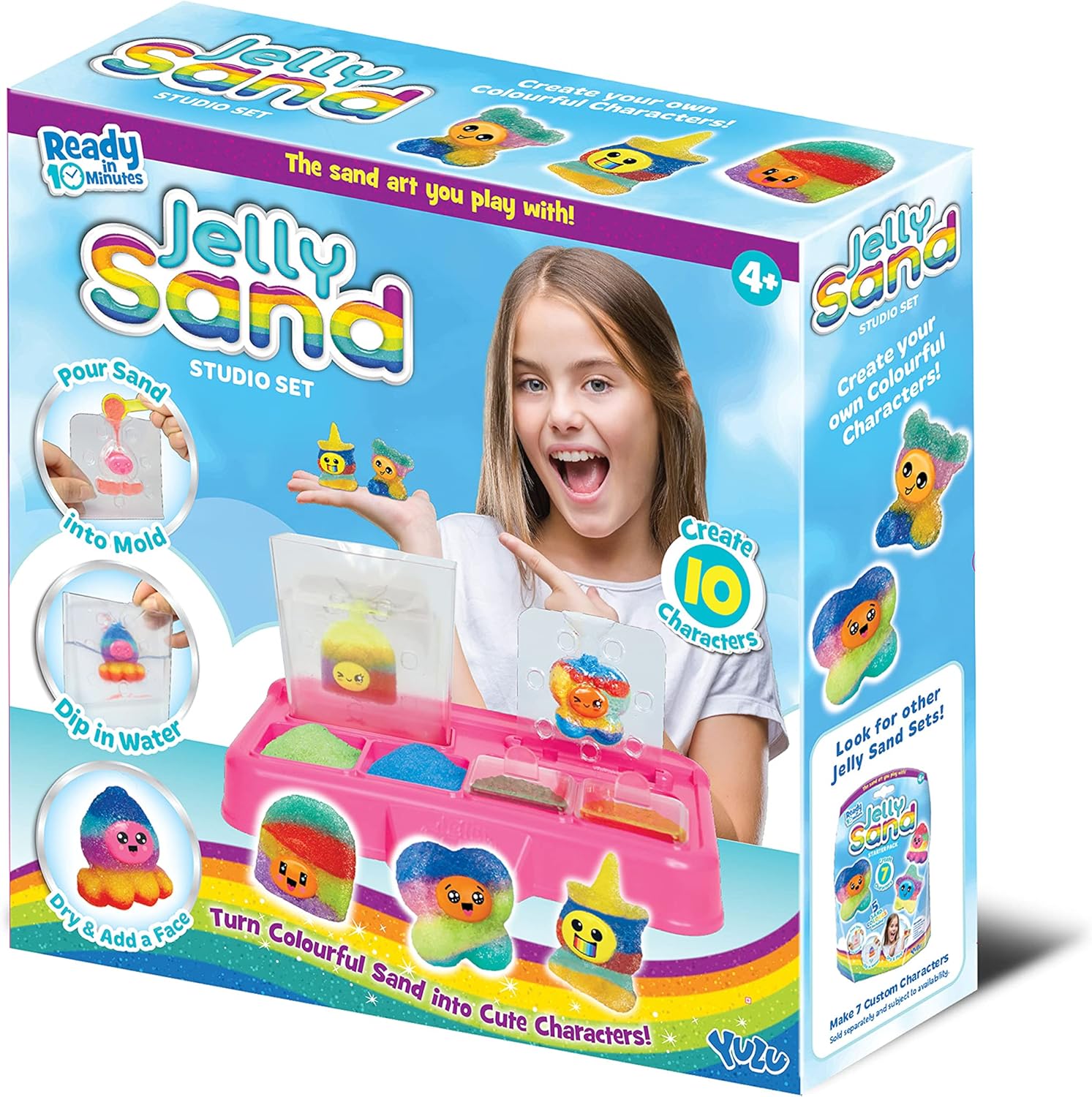 Jelly Sand Super Studio - Create Adorable Characters with Colorful Sand Art Kit