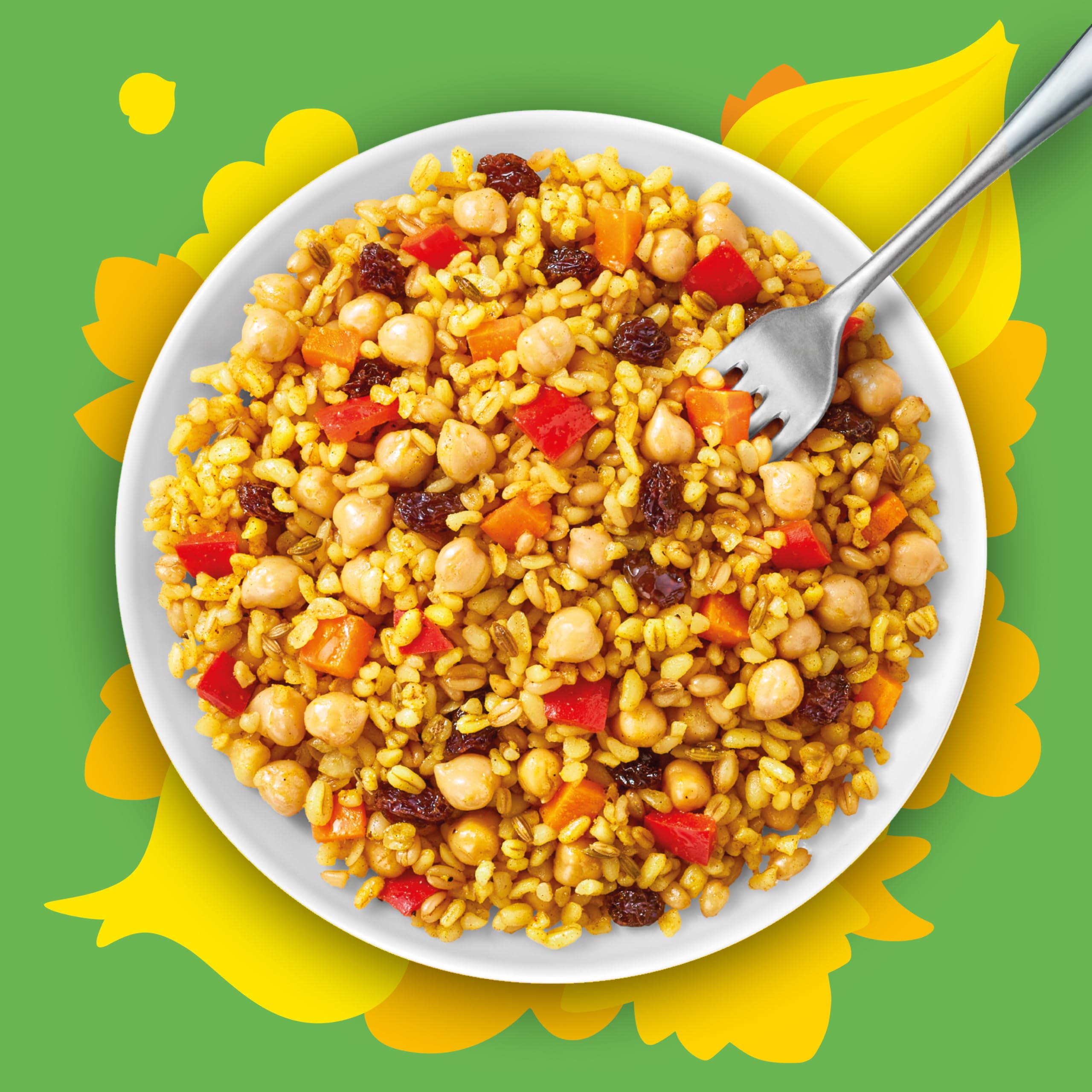 Ben's Original - Moroccan Style Chickpea & Raisin Lunch Bowl with Bulgur Wheat & Rice Ready Meal (6x 220g) 5