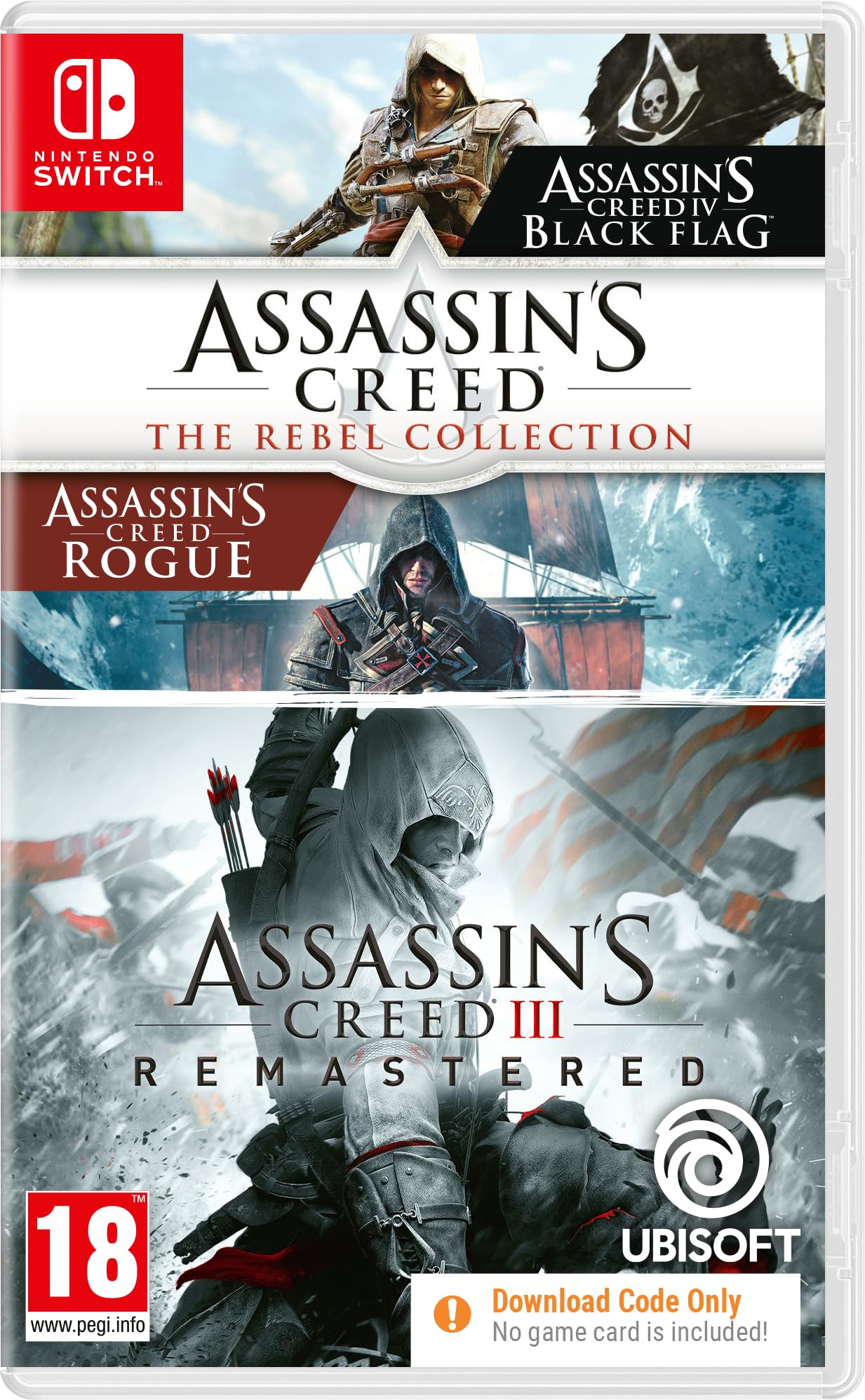 Assassin's Creed Rebel Collection + III Remastered - Nintendo Switch Digital Edition