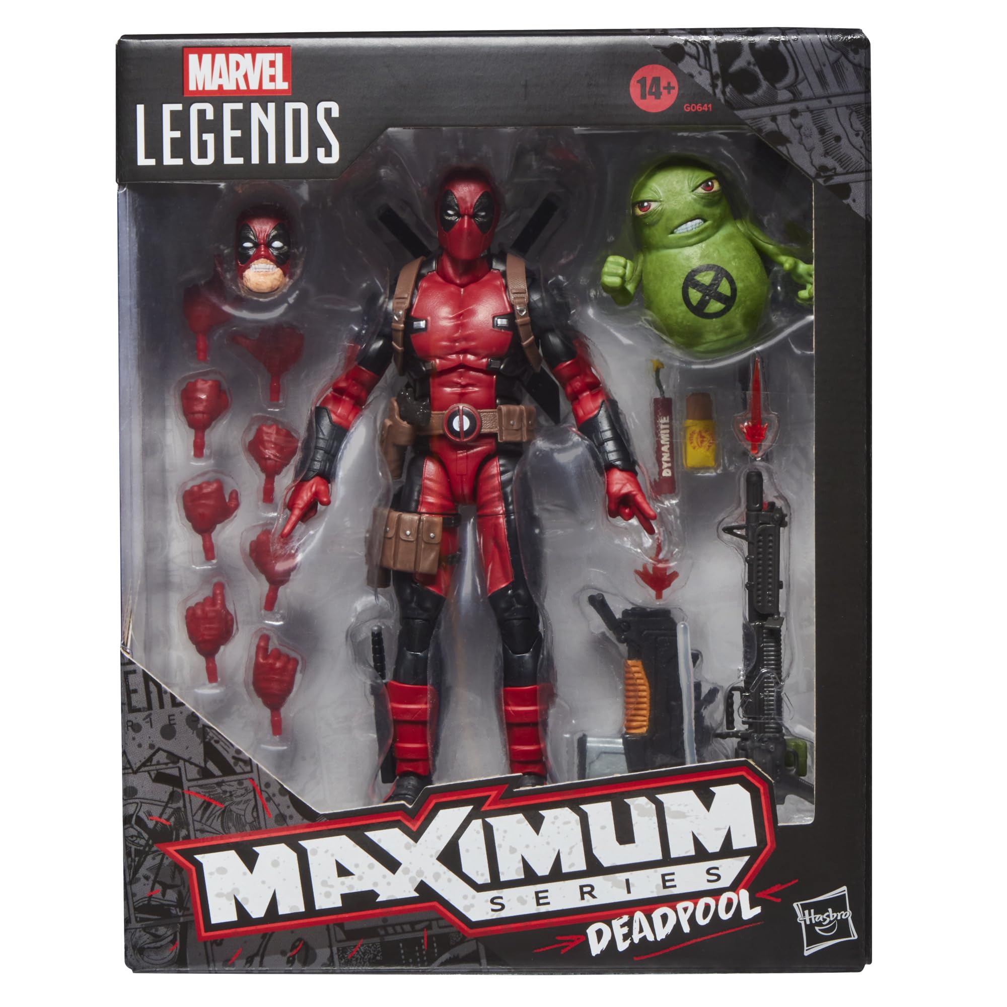 Marvel Legends Maximum Series Deadpool Action Figure with Doop - 6 Inch Collectible with 24 Accessories 10