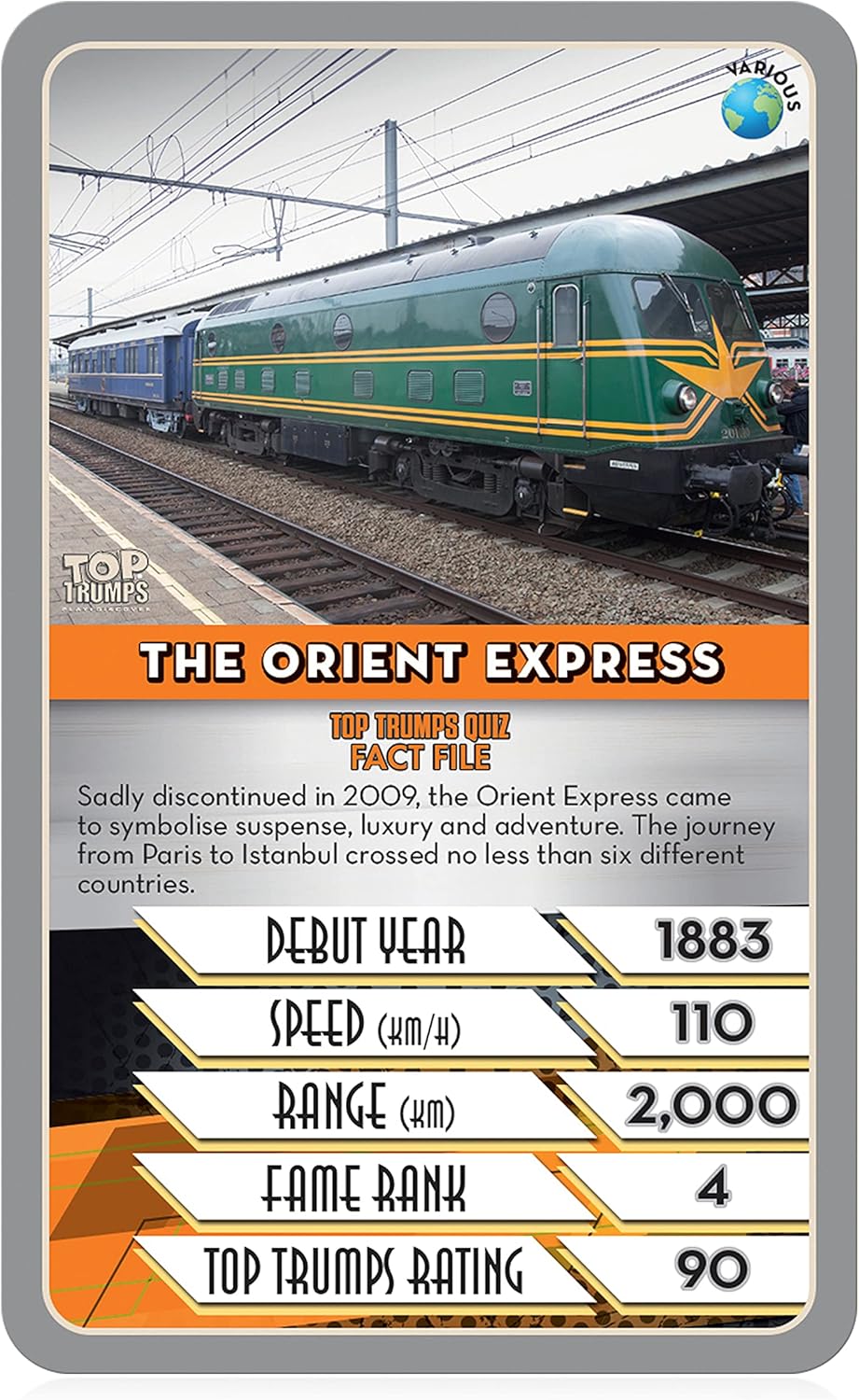 Top Trumps Trains Card Game 3