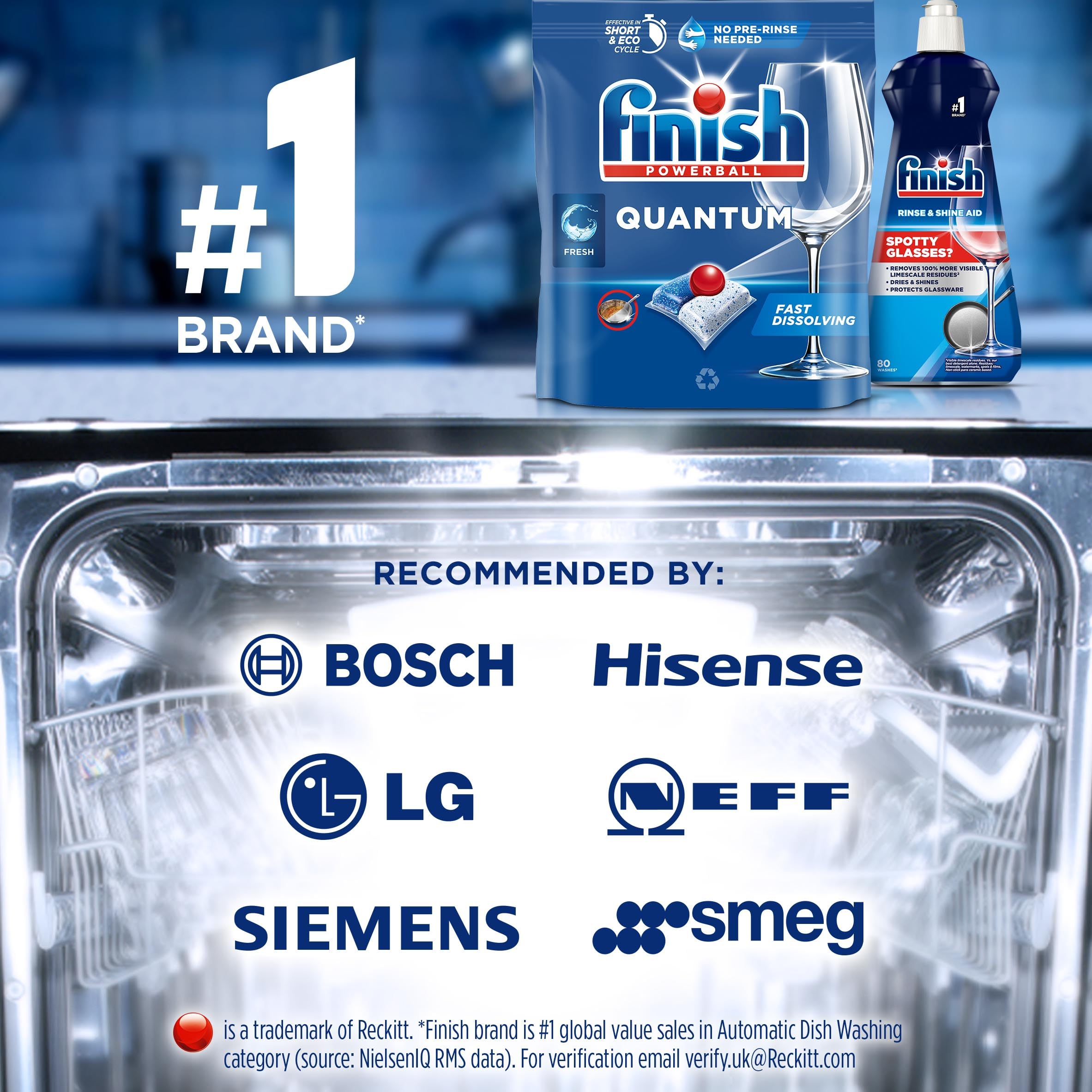 Finish Quantum Infinity Shine Dishwasher Tablets (83 Count) 10