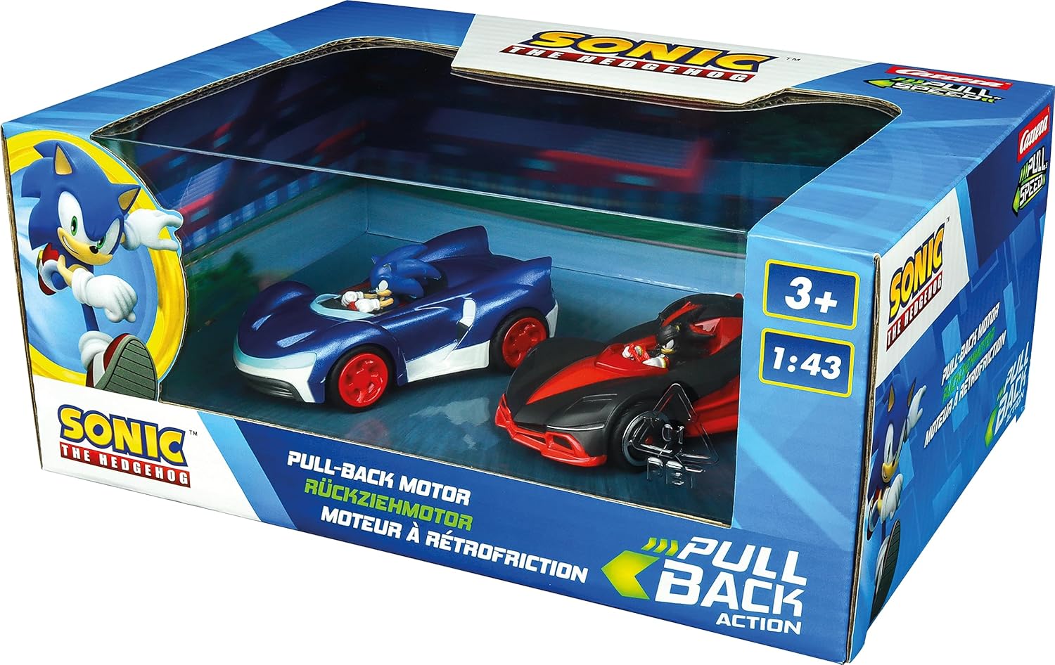Sonic vs. Shadow - Carrera Pull & Speed Twinpack Wind-Up Vehicles 4