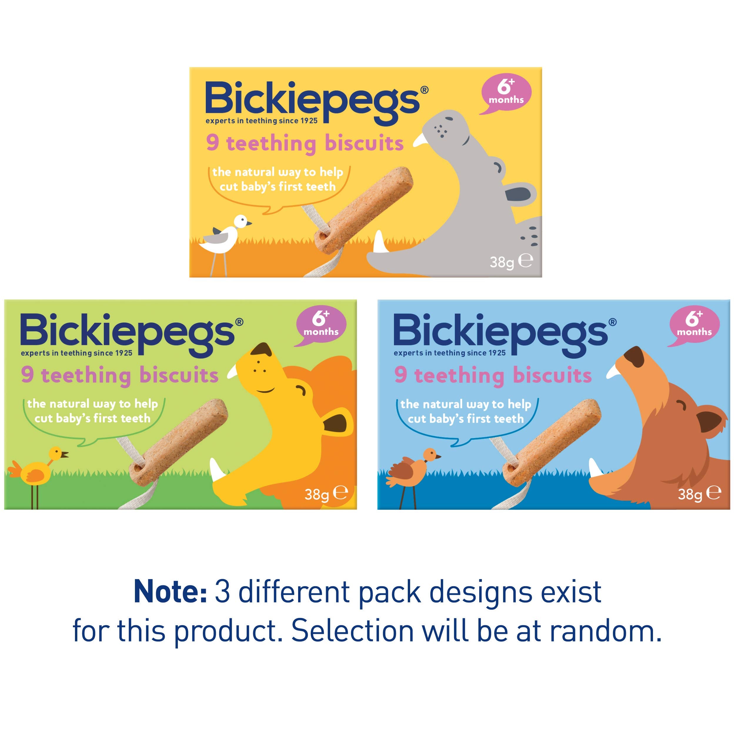 Bickiepegs - Natural 9 Teething Biscuits for Babies (38 g) 10
