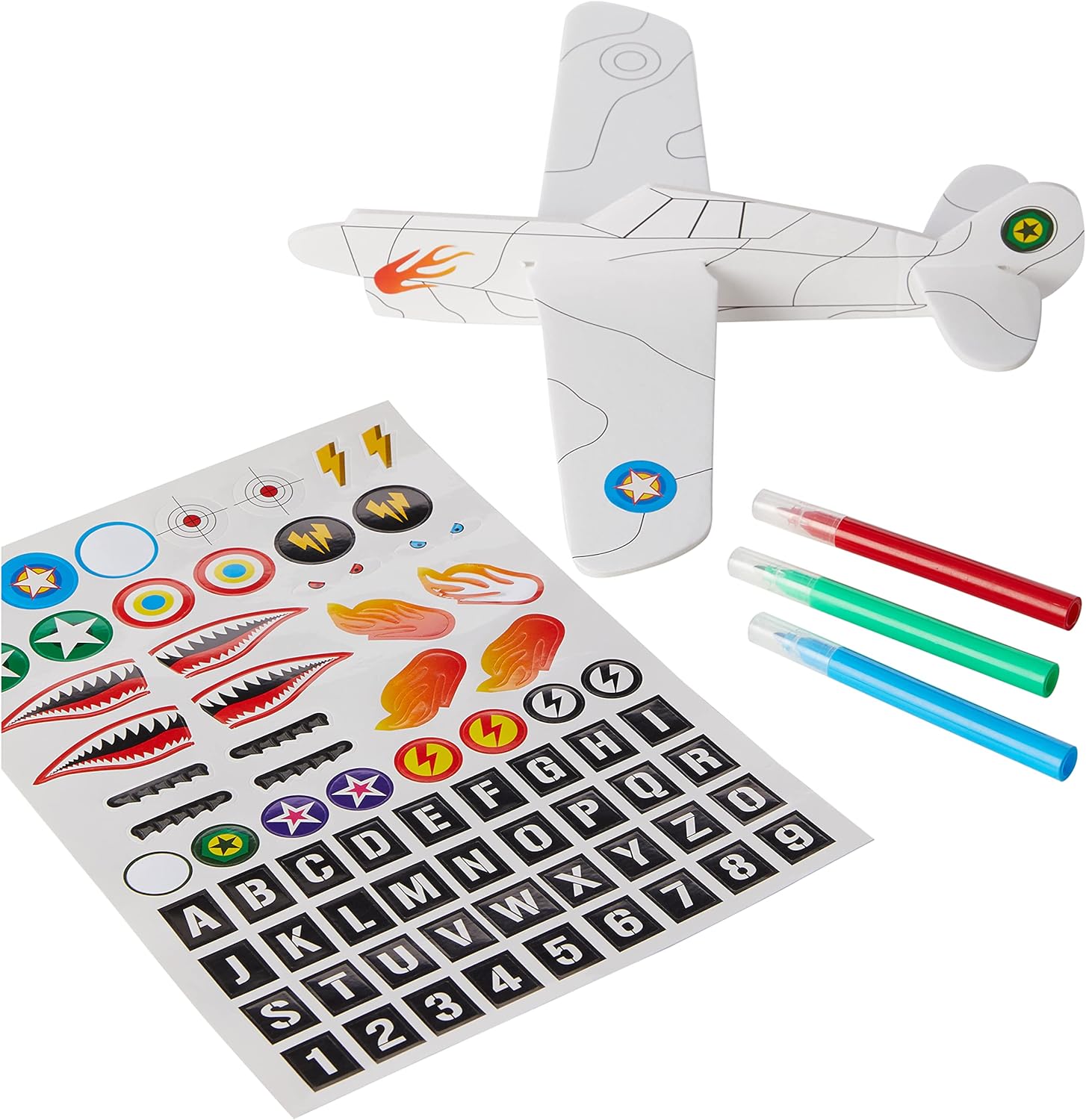 Galt Glider Planes Craft Kit - 4 Foam Plane Toys for Kids Ages 5+ 4