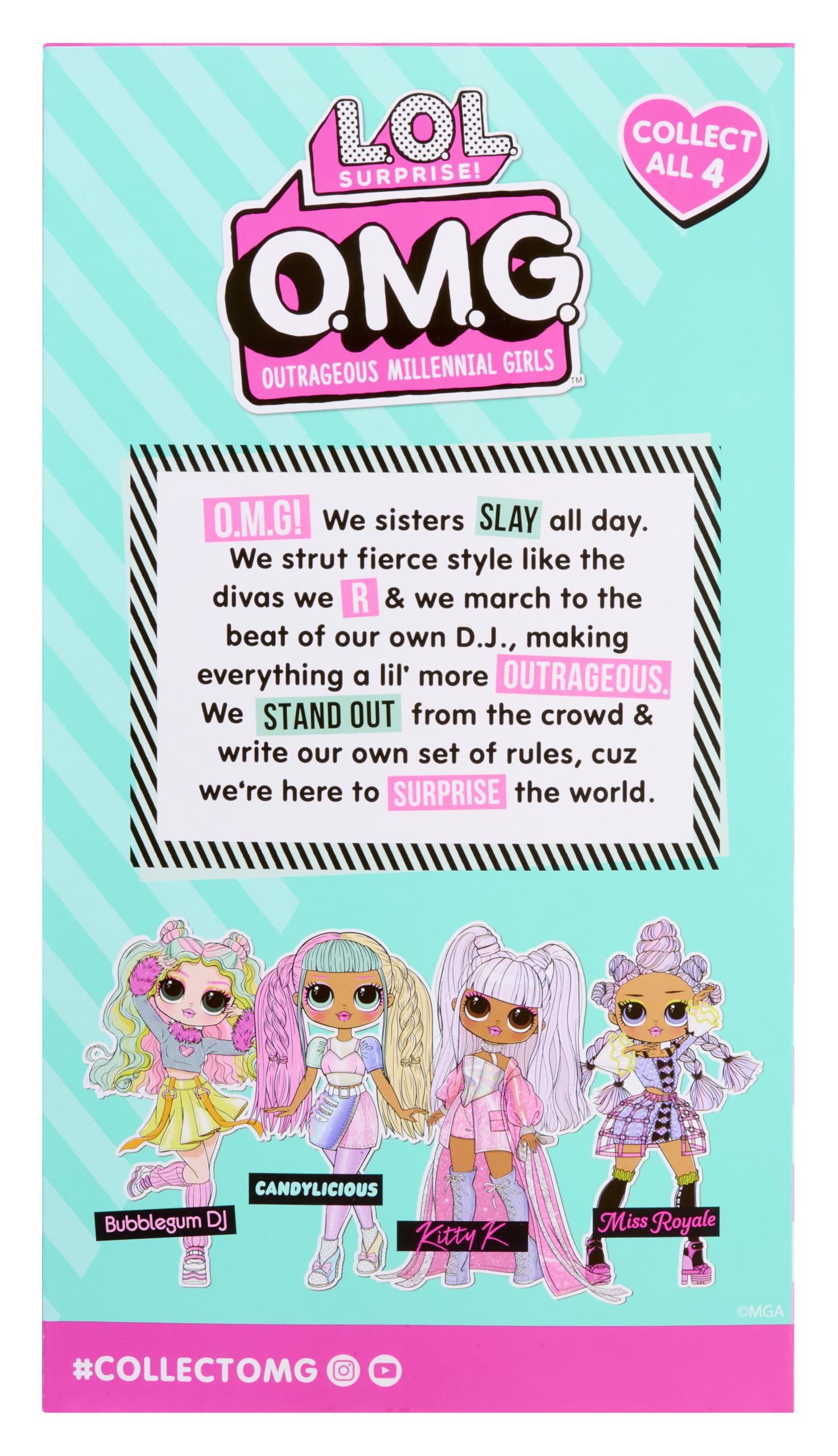 L.O.L. Surprise! OMG Doll - Candylicious - Fashion Doll with Outfit for Kids 3+ 6