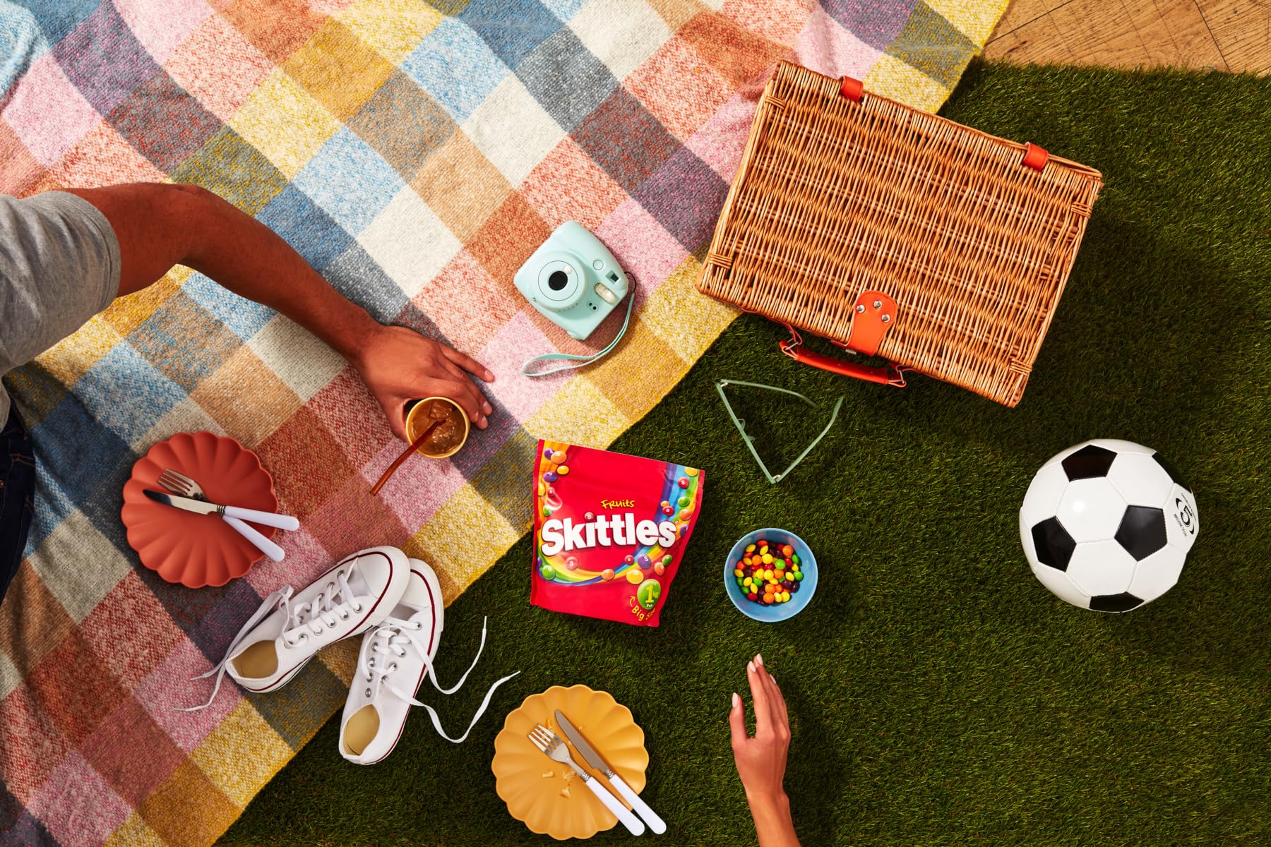 Skittles Fruit Flavoured Chewy Sweets Bag - 1kg Vegan Bulk Candy 7