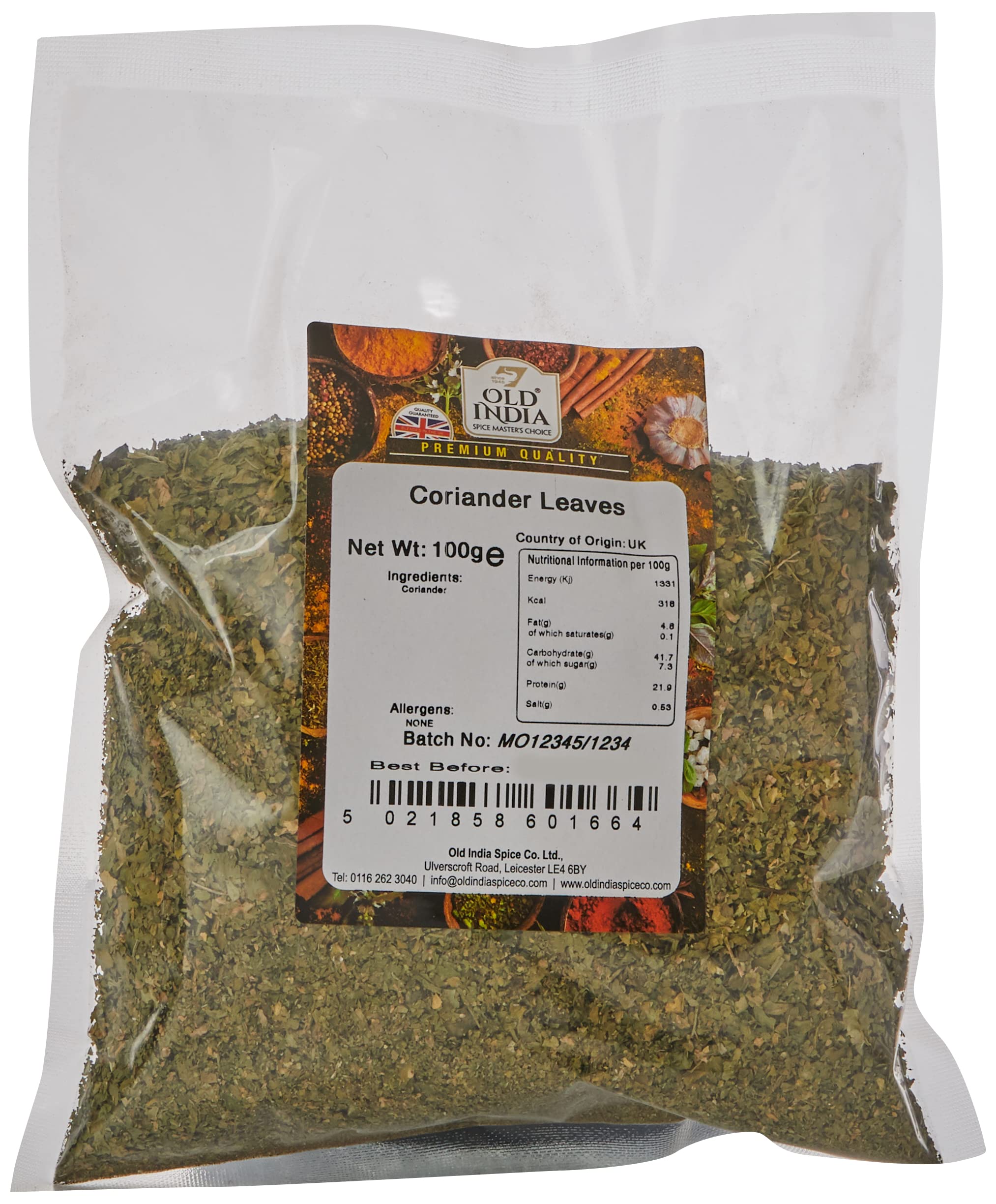 Old India Coriander Leaves 100g