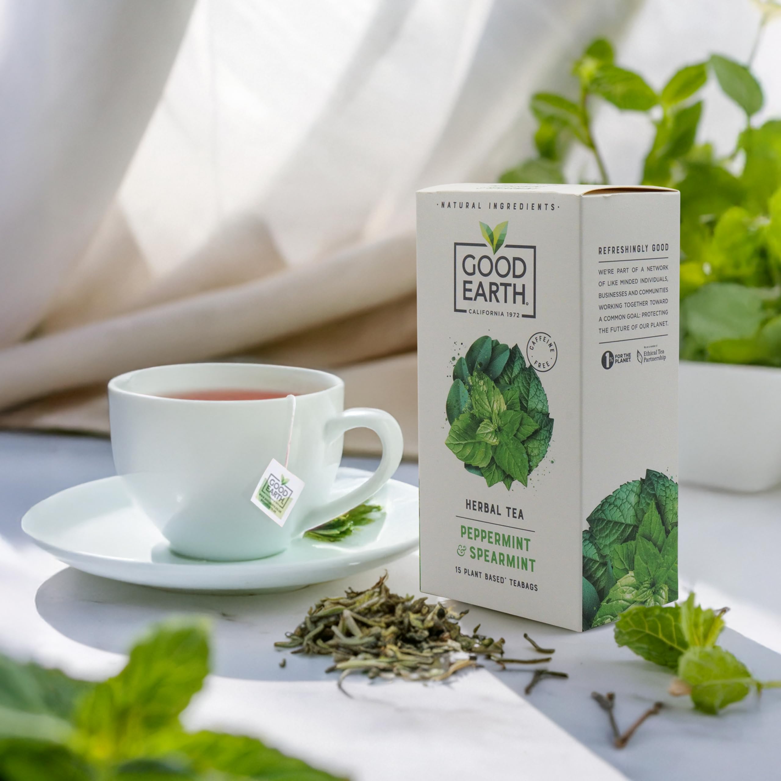 Good Earth Tea Co. - Peppermint & Spearmint Herbal Tea Bags 6