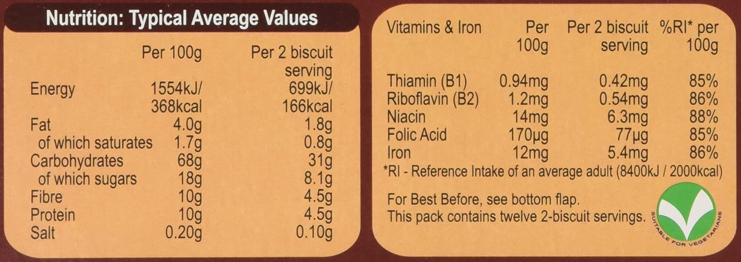 Weetabix Chocolate Cereal Biscuits, 450g (24 Count) - High Fibre Breakfast Biscuits with Wholegrain Wheat 9