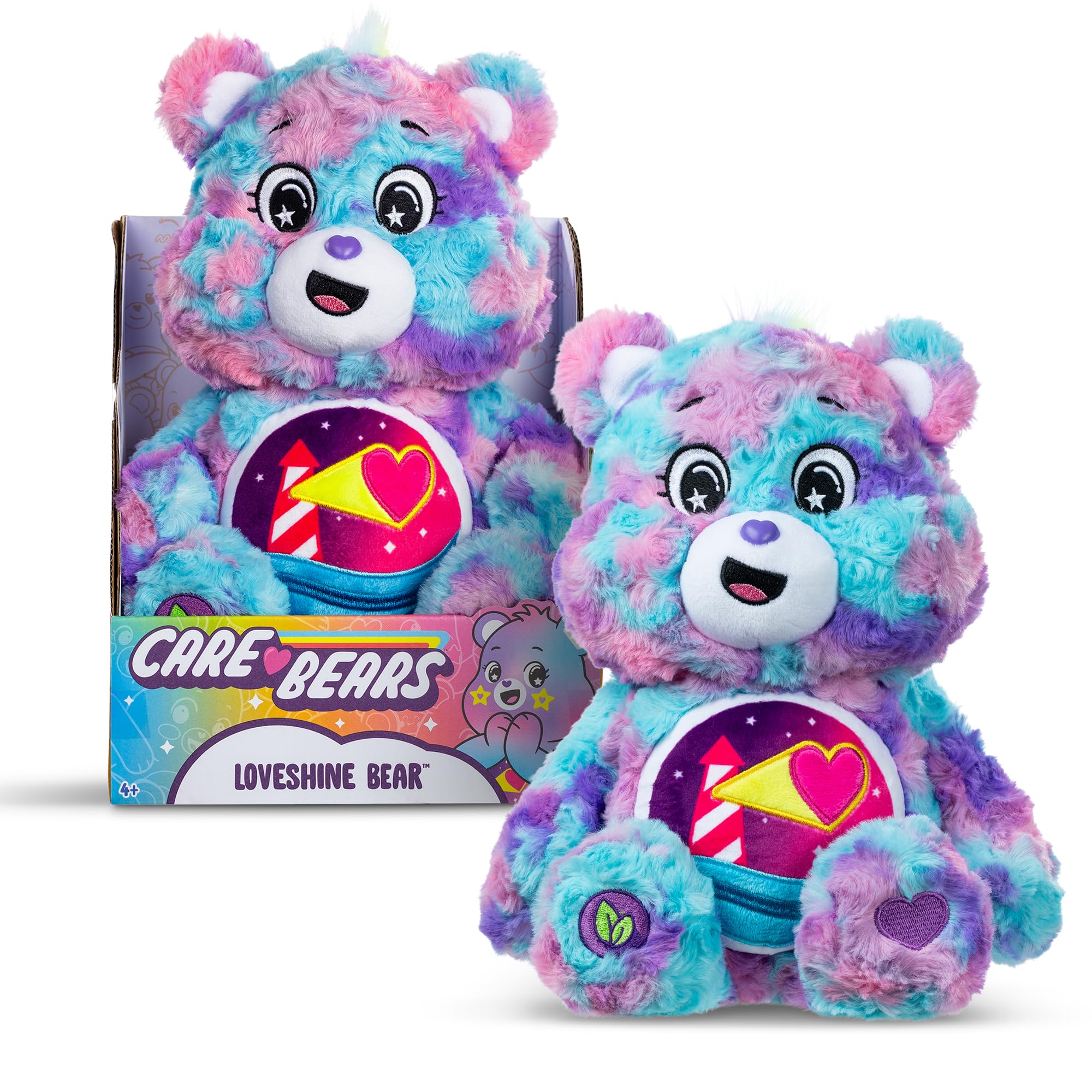 Basic Fun Care Bears 35cm Colour Splash Plush – Loveshine Bear Eco-Friendly 4