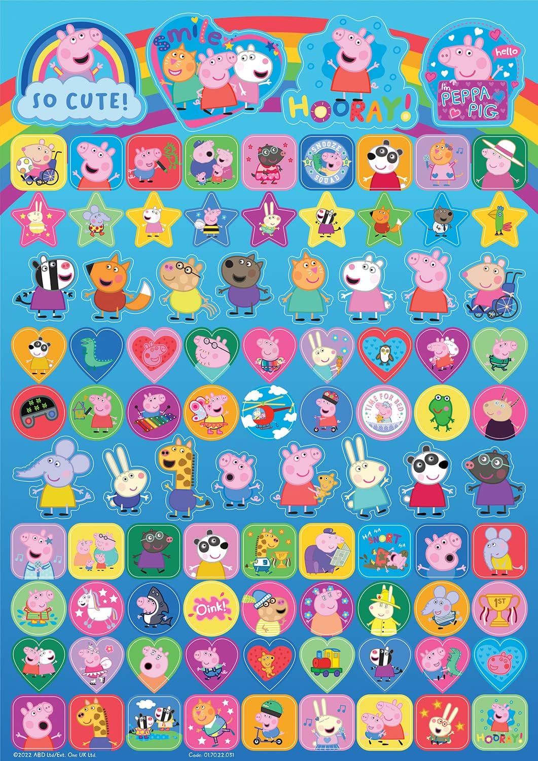 Paper Projects Peppa Pig and Friends Mega Pack - Reusable Sticker Collection 5