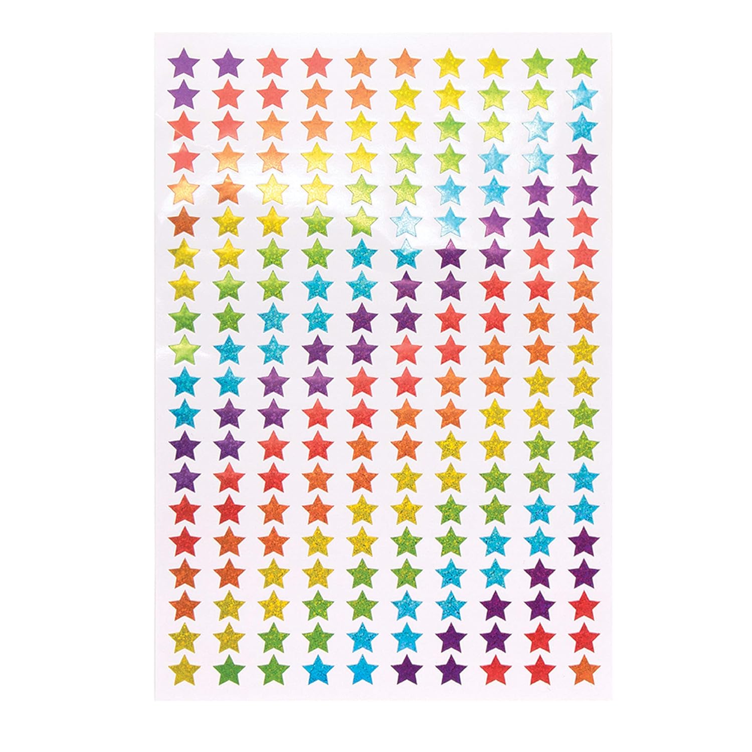 Baker Ross AT216 Mini Holographic Star Stickers - Assorted Christmas Craft Stickers (Pack of 400) 6