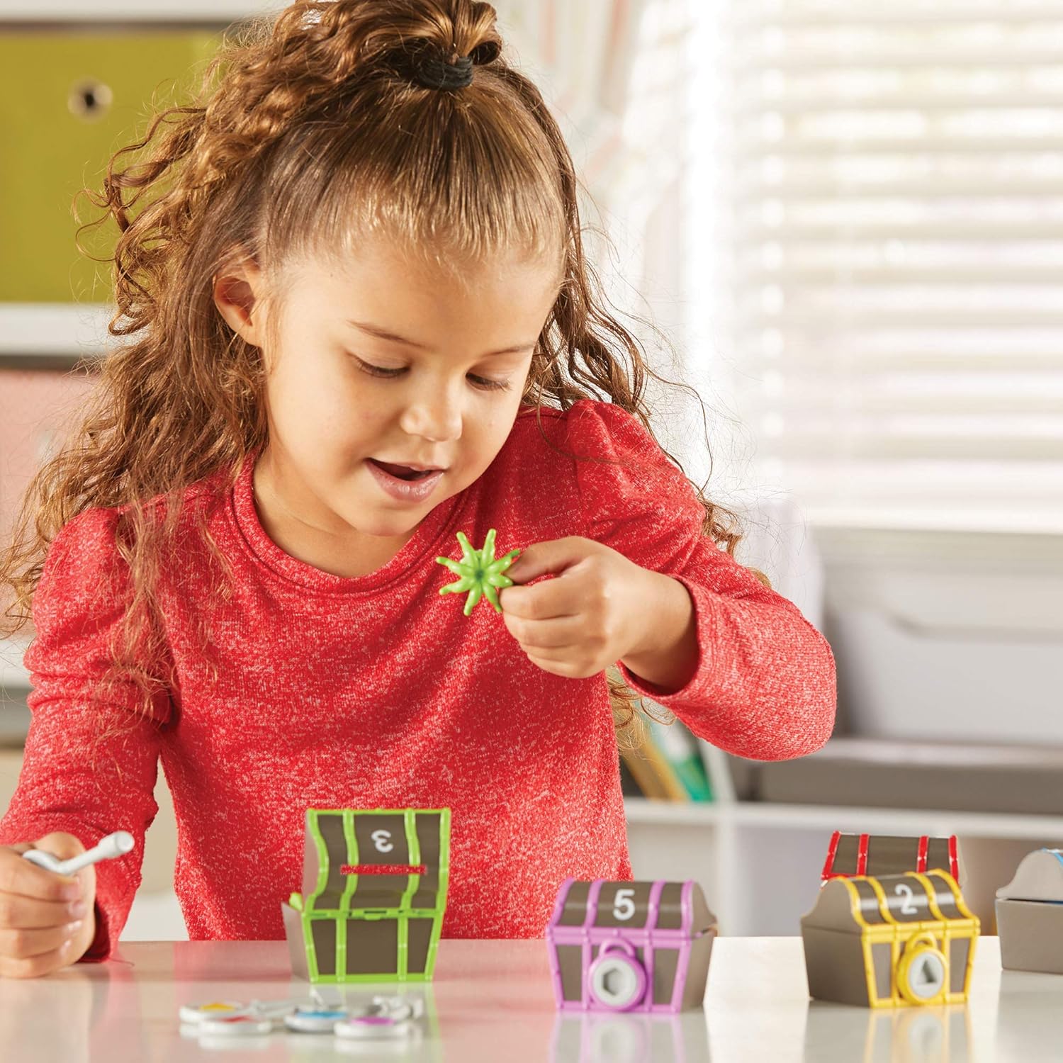 Learning Resources Sorting Surprise Pirate Treasure - Educational Playset for Ages 3+ 4