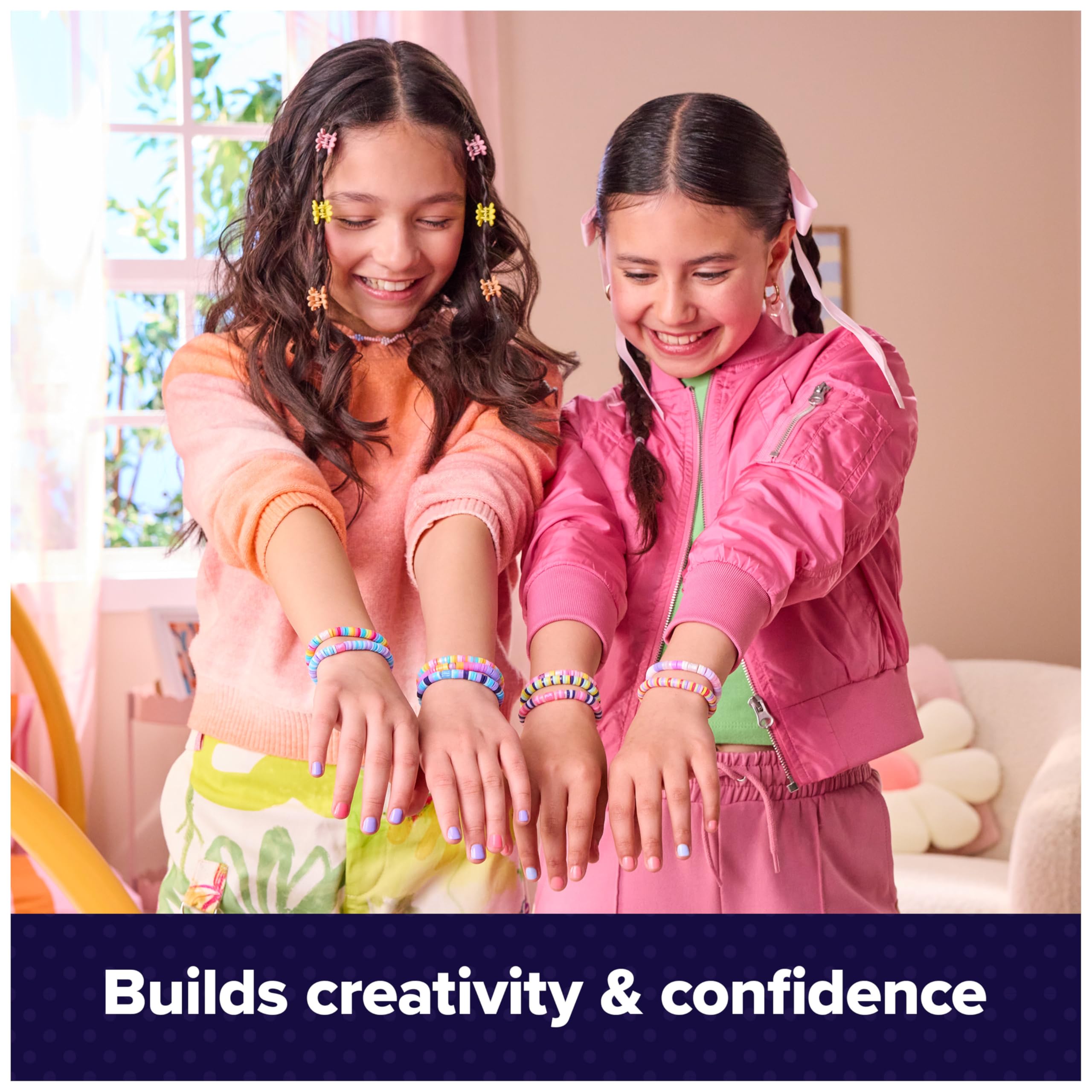 Cool MAKER Stack’d Heishi Studio Bracelet Making Kit - Easy Beading Pen for Kids 7