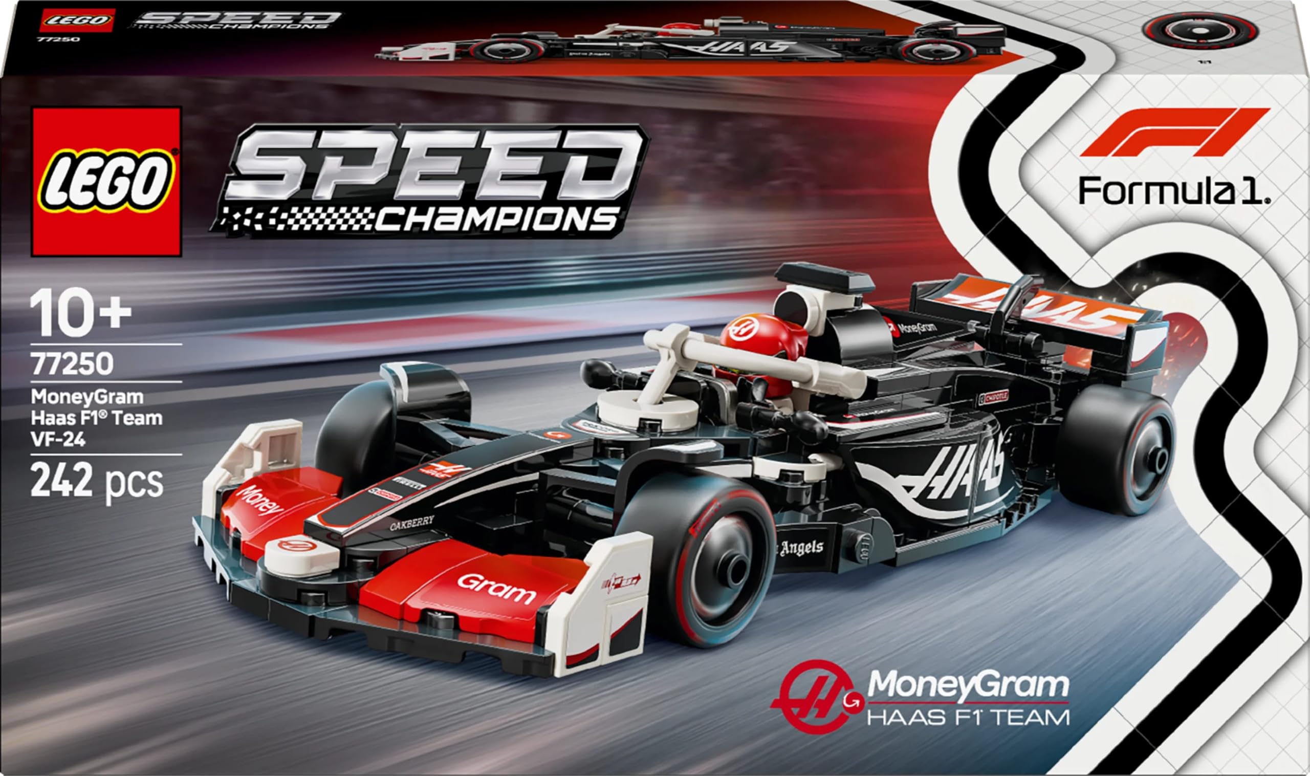 LEGO Speed Champions MoneyGram Haas F1 Team VF-24 Race Car Toy with Driver Minifigure - Building Set for 10+ 3