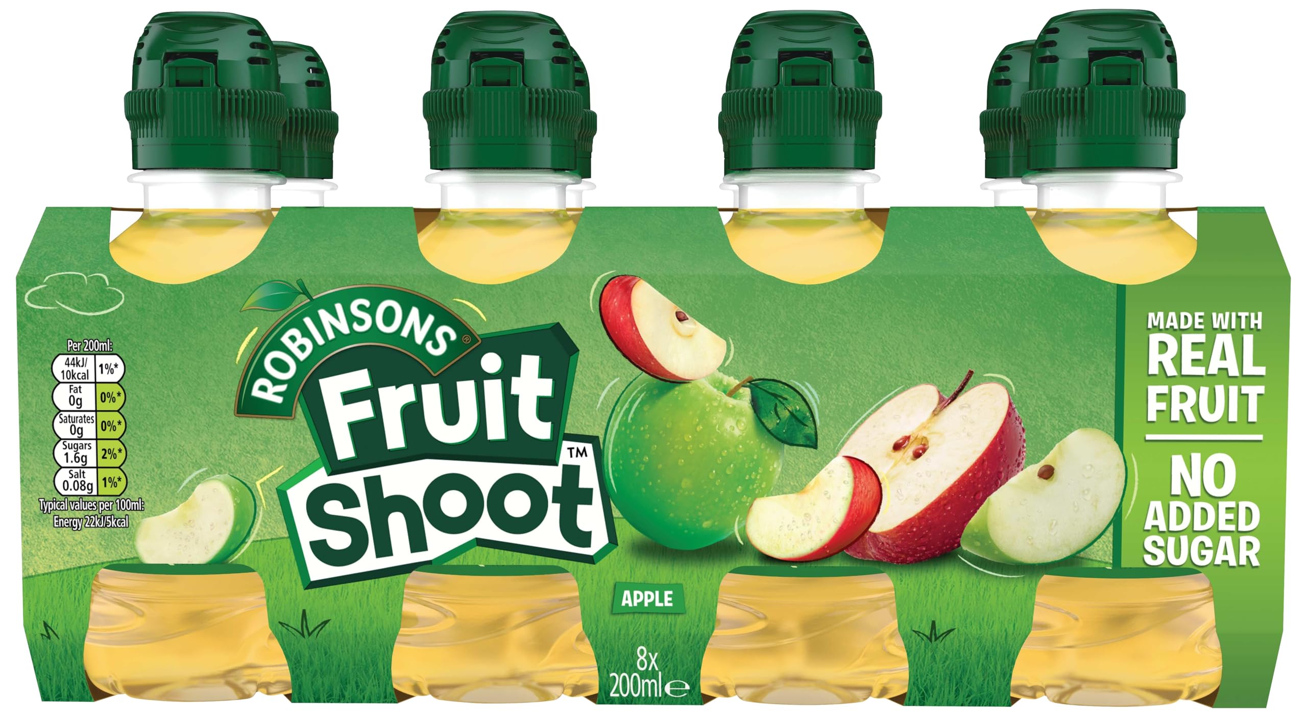 FRUIT SHOOT Apple Juice - No Added Sugar, Multi-Vitamins | 200 ml Bottles (Pack of 8) 3