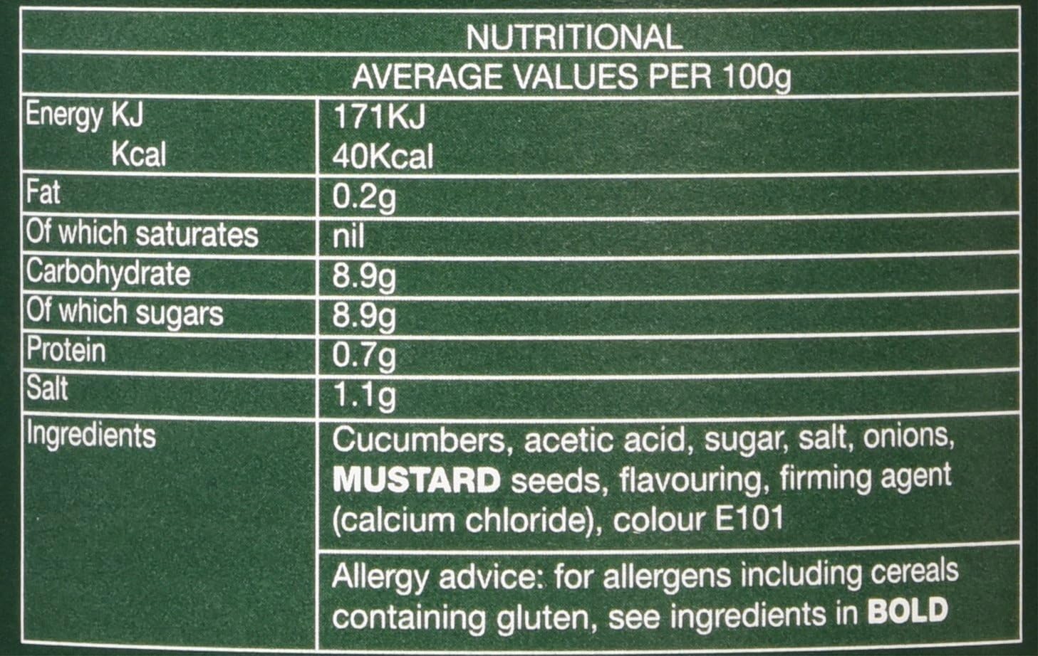 Elswood Whole Sweet Cucumbers 670g Jar 6