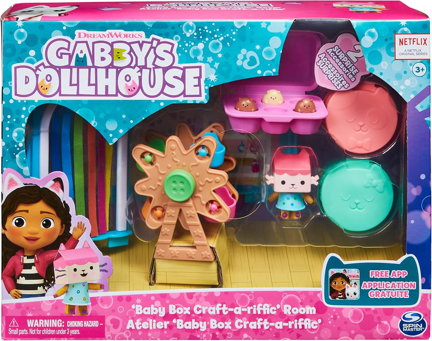 Gabby's Dollhouse Baby Box Craft-a-riffic Room Playset with Baby Box Cat Figure 6