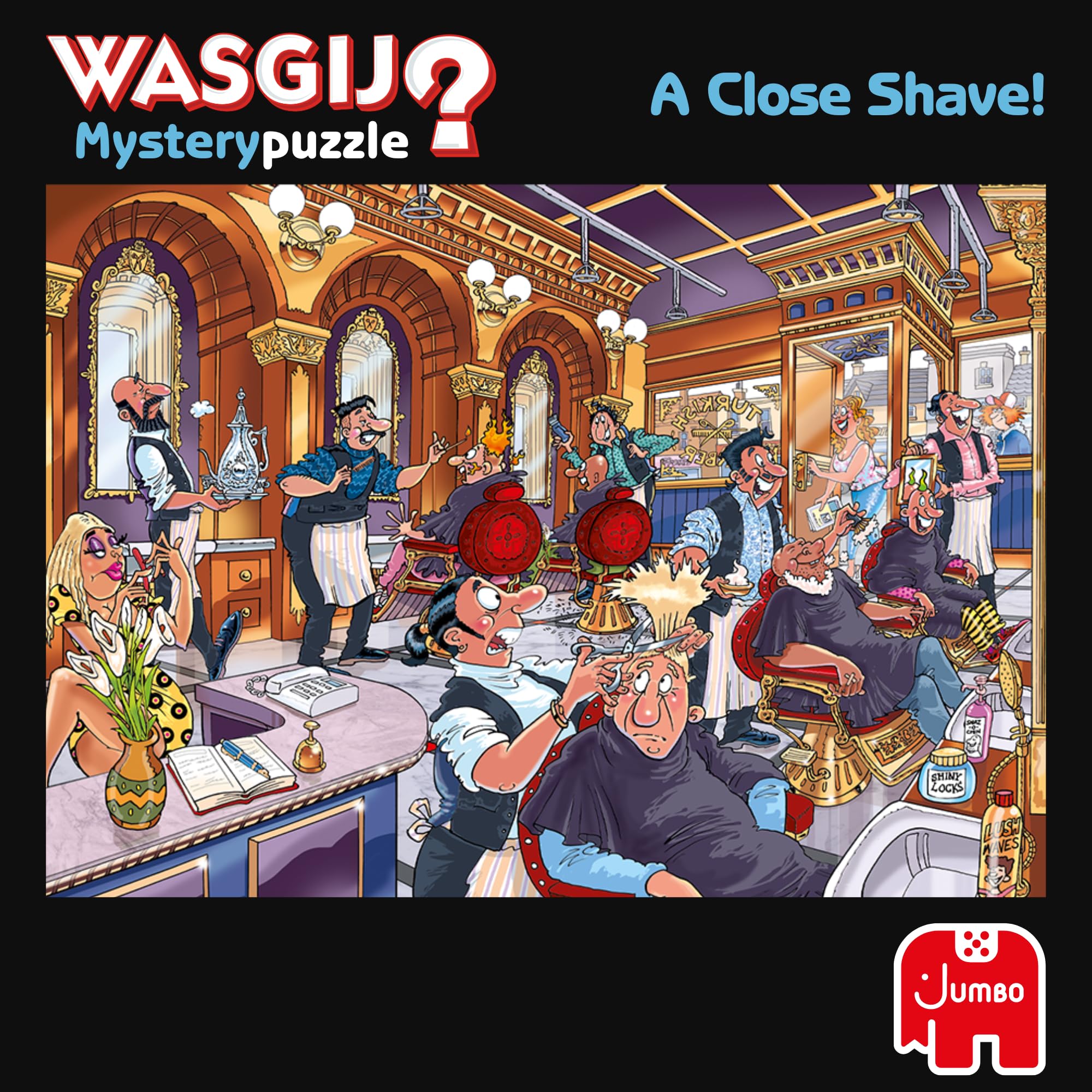 Jumbo Wasgij Mystery 27 - A Close Shave 1000 Piece Jigsaw Puzzle 4