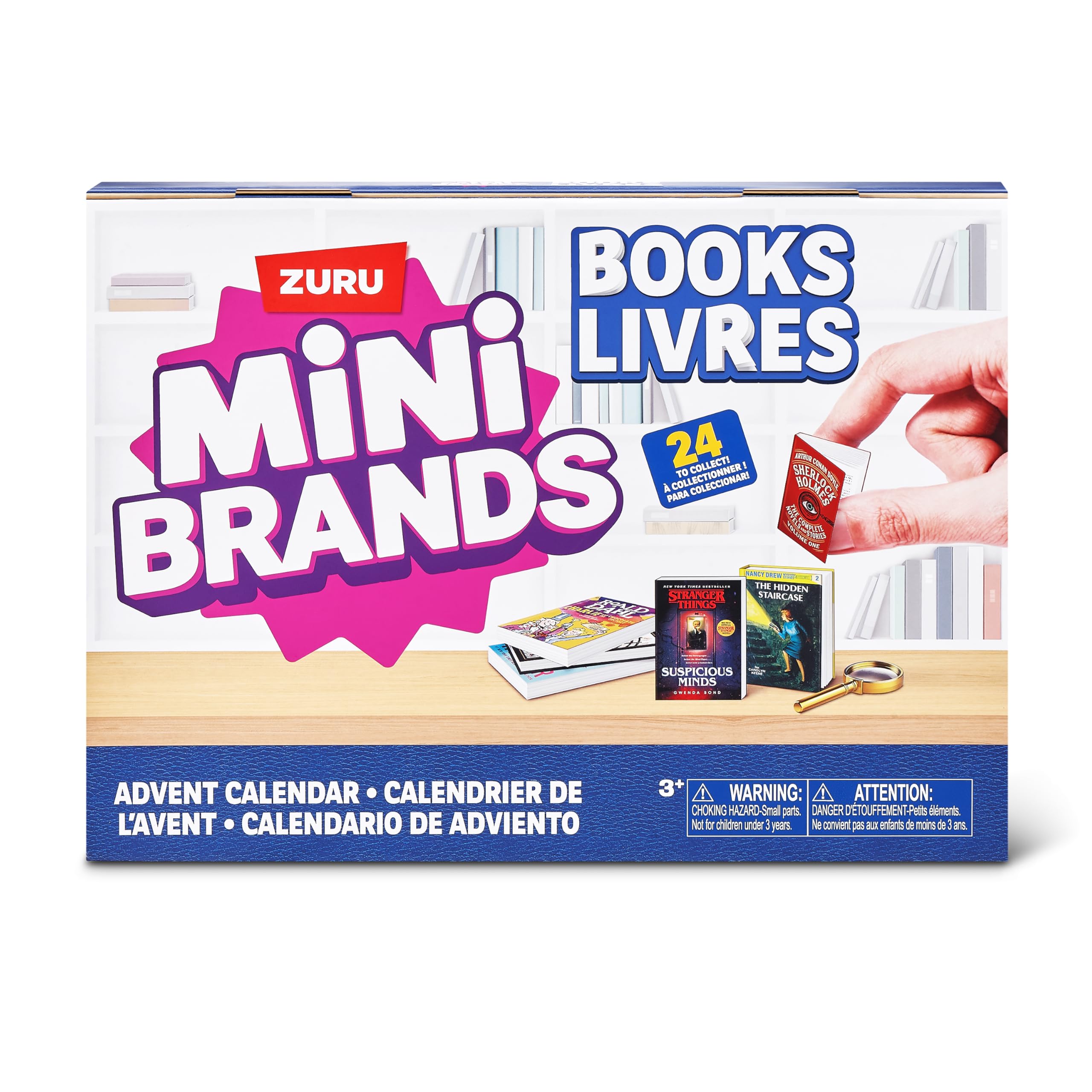 Mini Brands Books Advent Calendar - 24-Piece Collectible Miniature Book Set for Ages 3+ 3