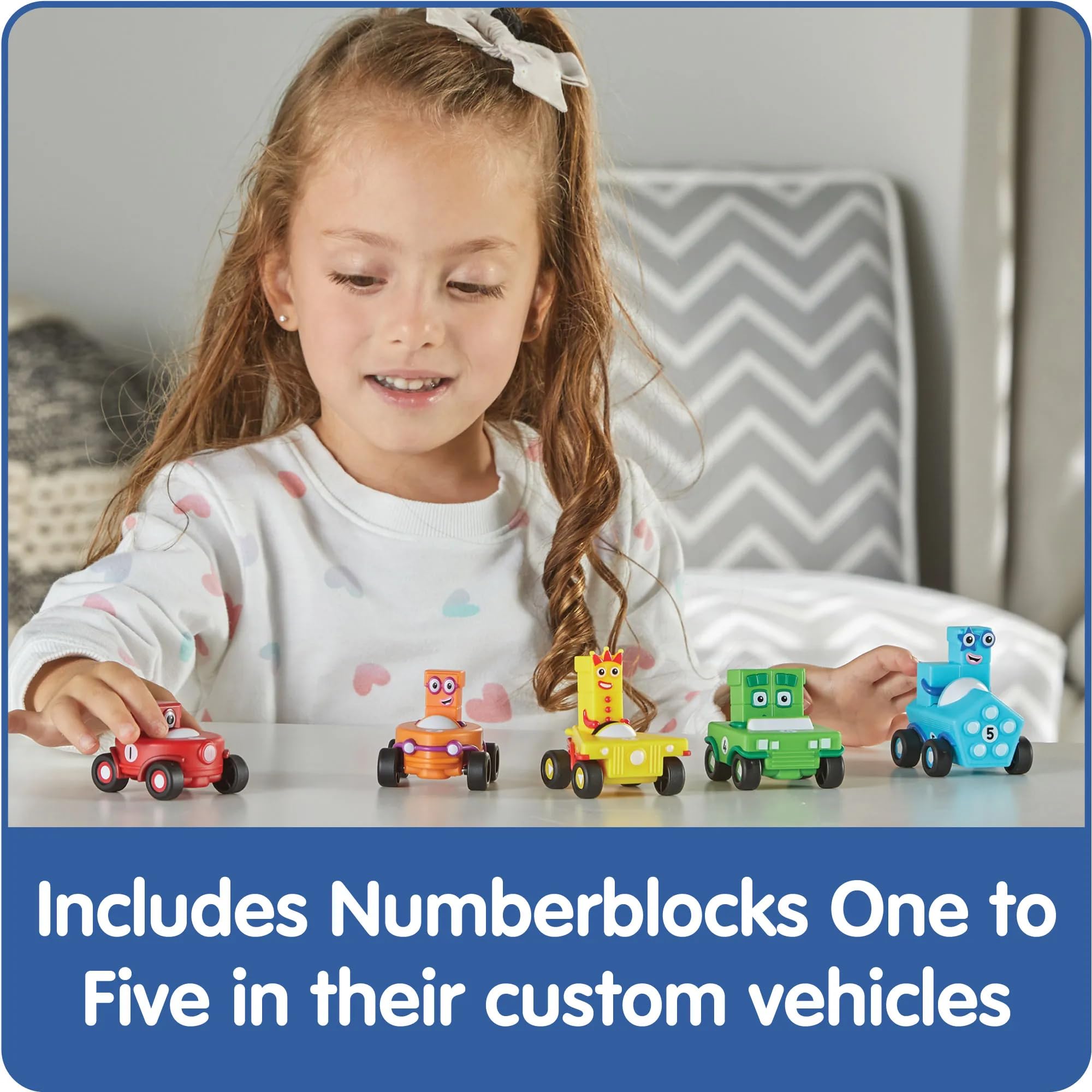 Learning Resources Numberblocks Mini Vehicles Set - 5 Car Pack with Rolling Wheels 13