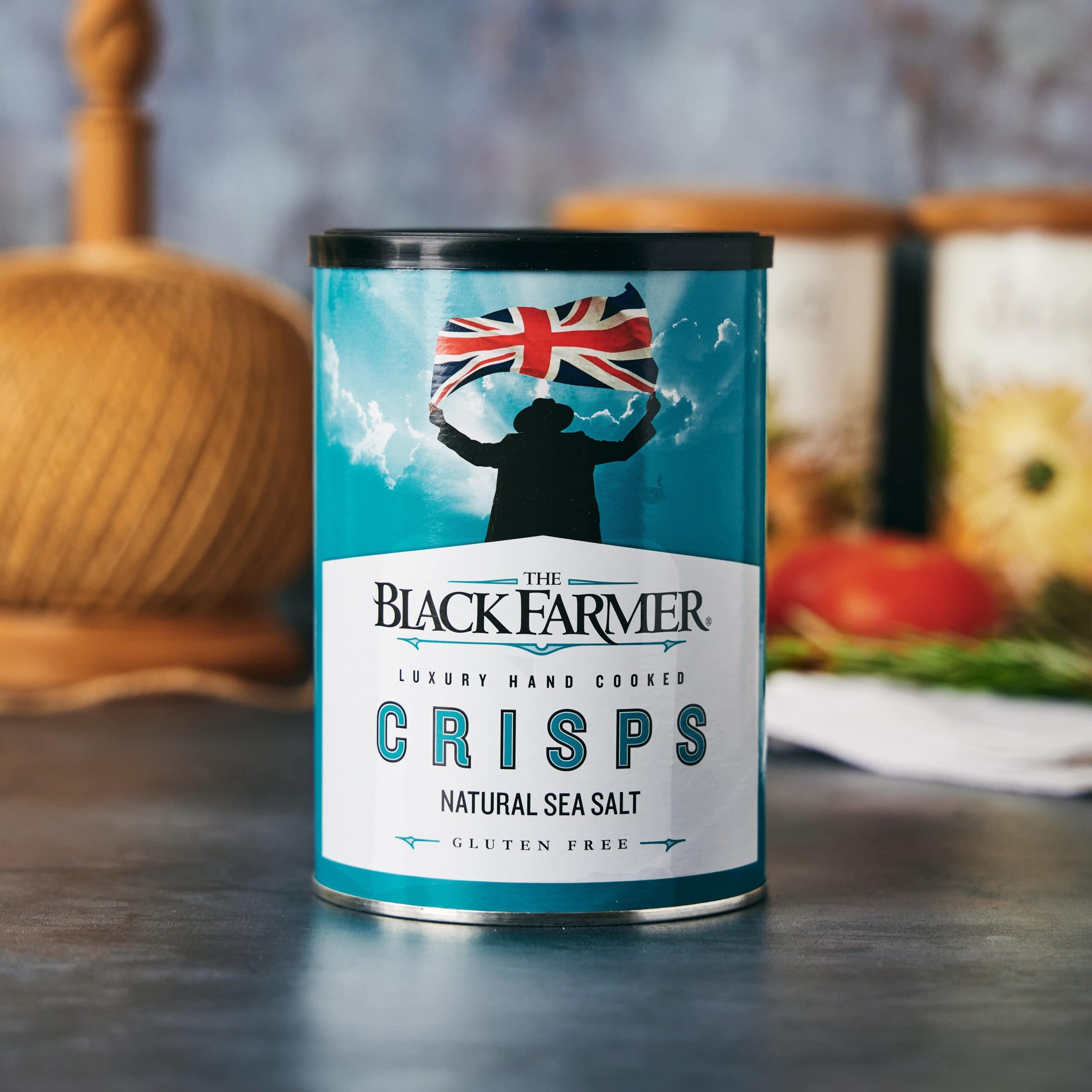 The Black Farmer Natural Sea Salt Hand Cooked Potato Crisps 100g