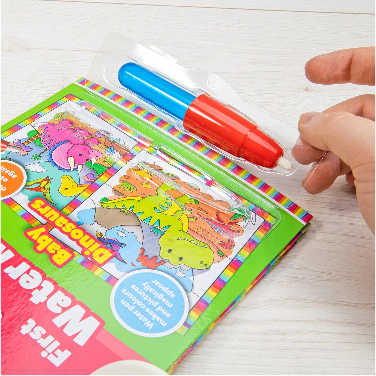 Galt First Water Magic - Baby Dinosaurs Reusable Water Colouring Book for Toddlers 5