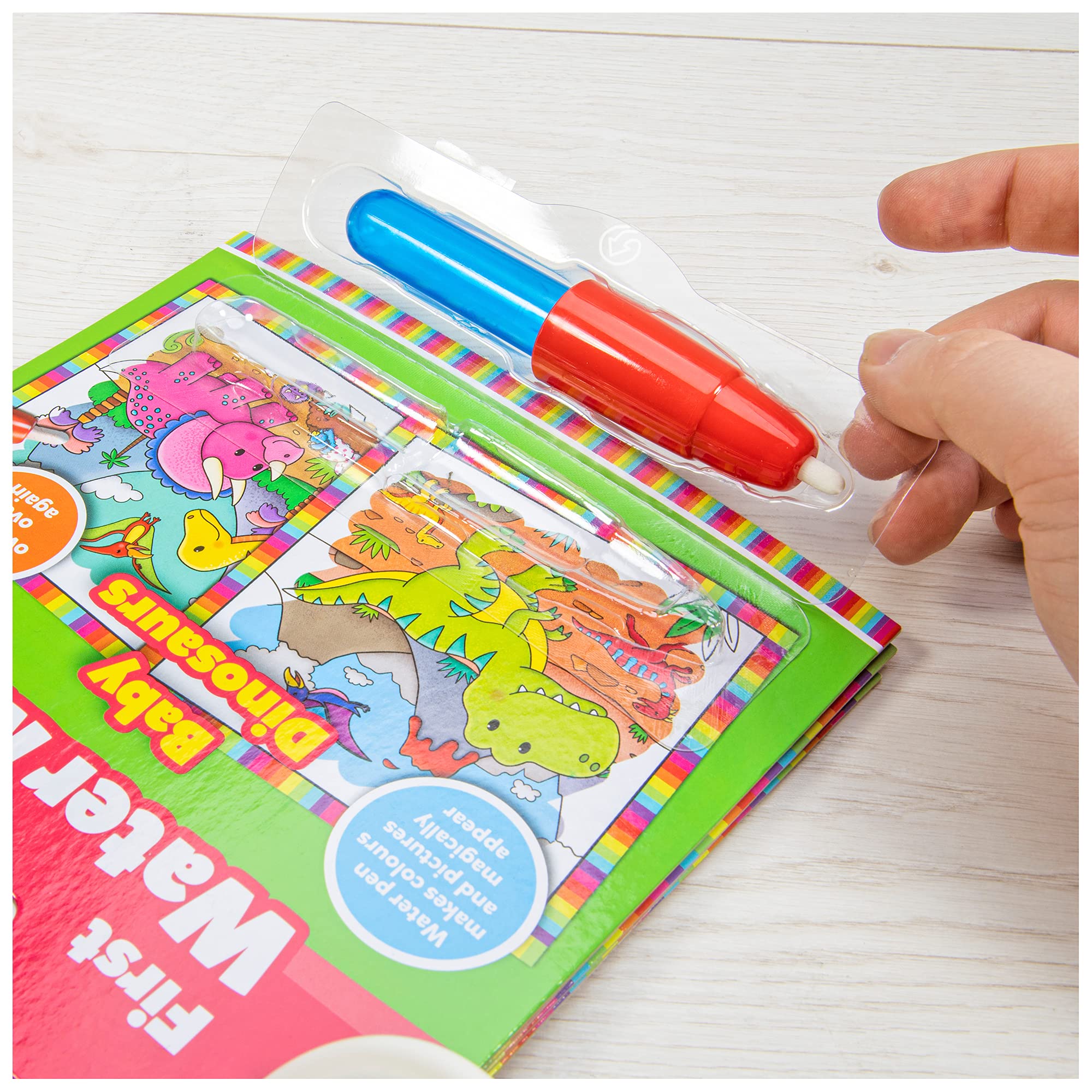 Galt Toys First Water Magic Baby Dinosaurs Mess-Free Colouring Book | Ages 18 Months+