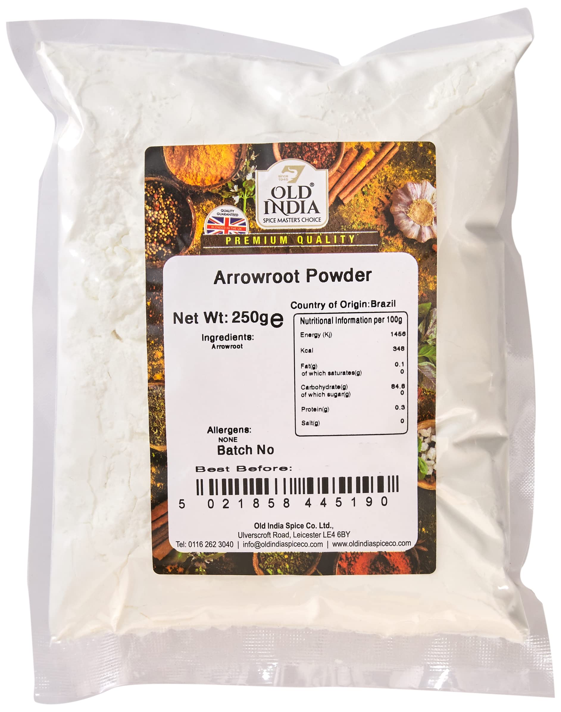 Old India Arrowroot Powder 250g