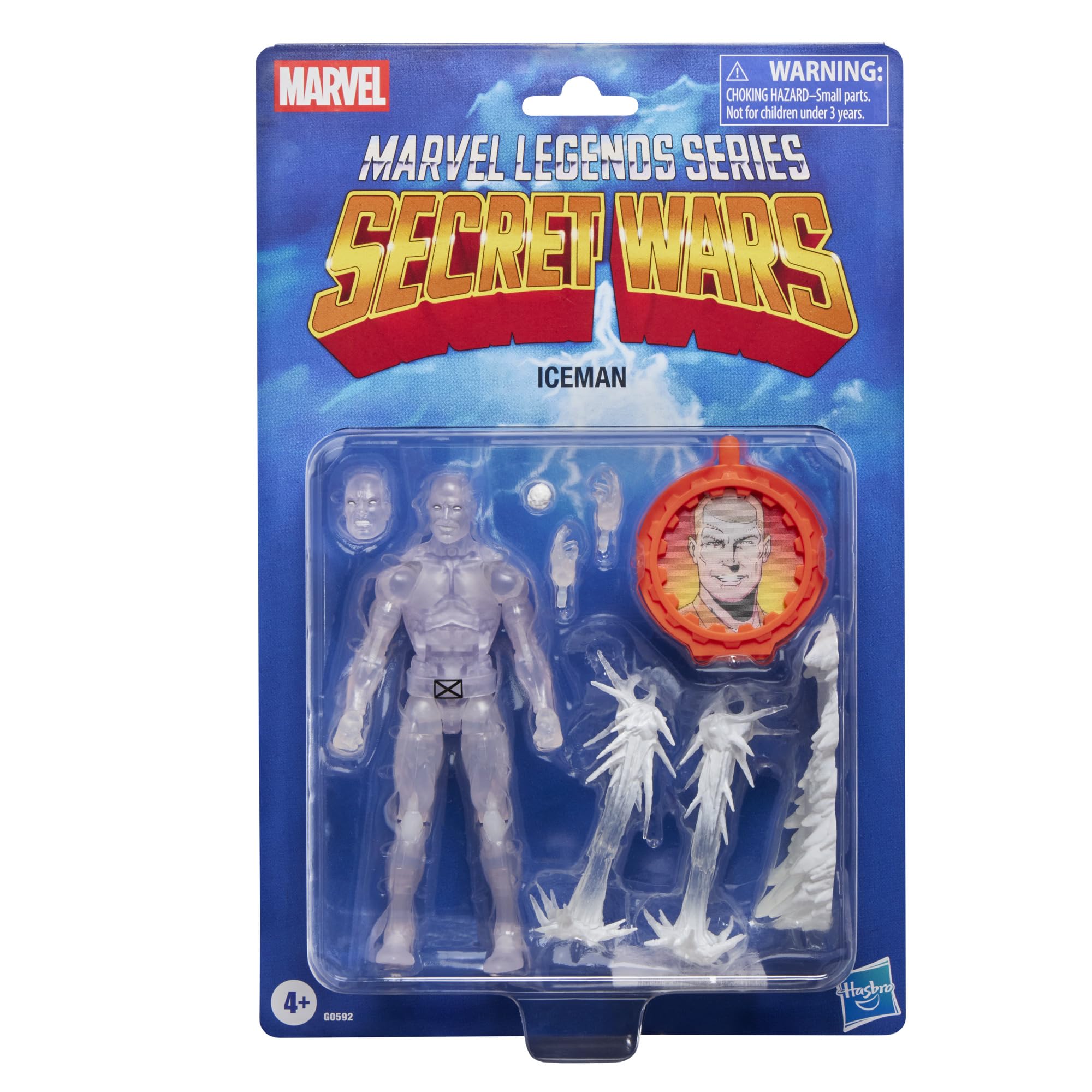 Marvel Legends Series Ice Man Action Figure - 6 Inch | Retro Secret Wars Inspired | Hasbro 1