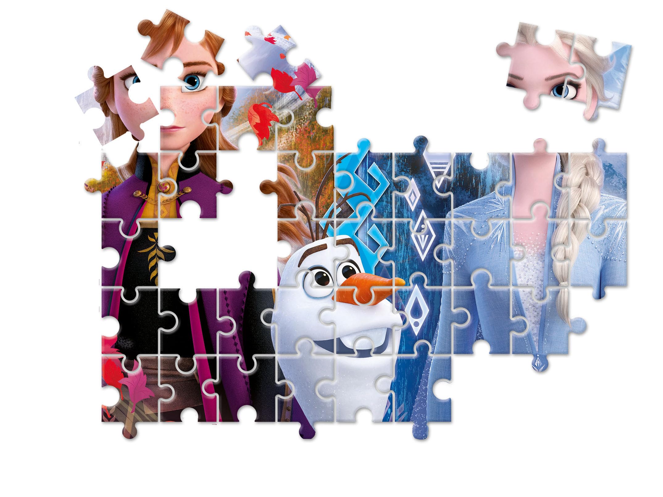 Clementoni Disney Frozen 2 x 30-Piece Puzzle Set - Educational Floor Puzzles for Kids 3 Years+ 5