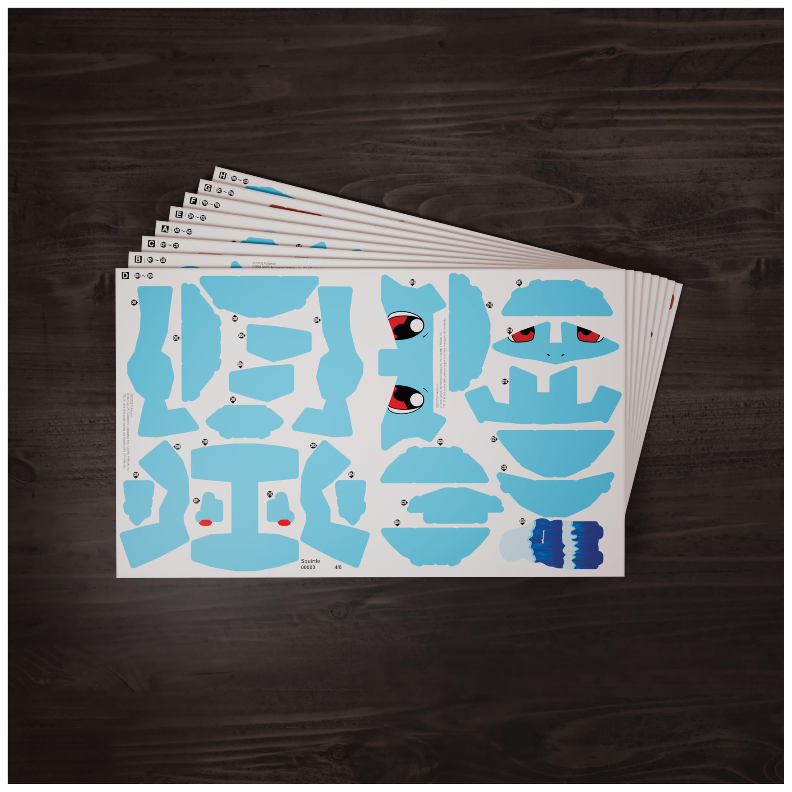 4D Build Pokémon Squirtle 3D Model Kit - 180-Piece Building Puzzle for Ages 12+ 3