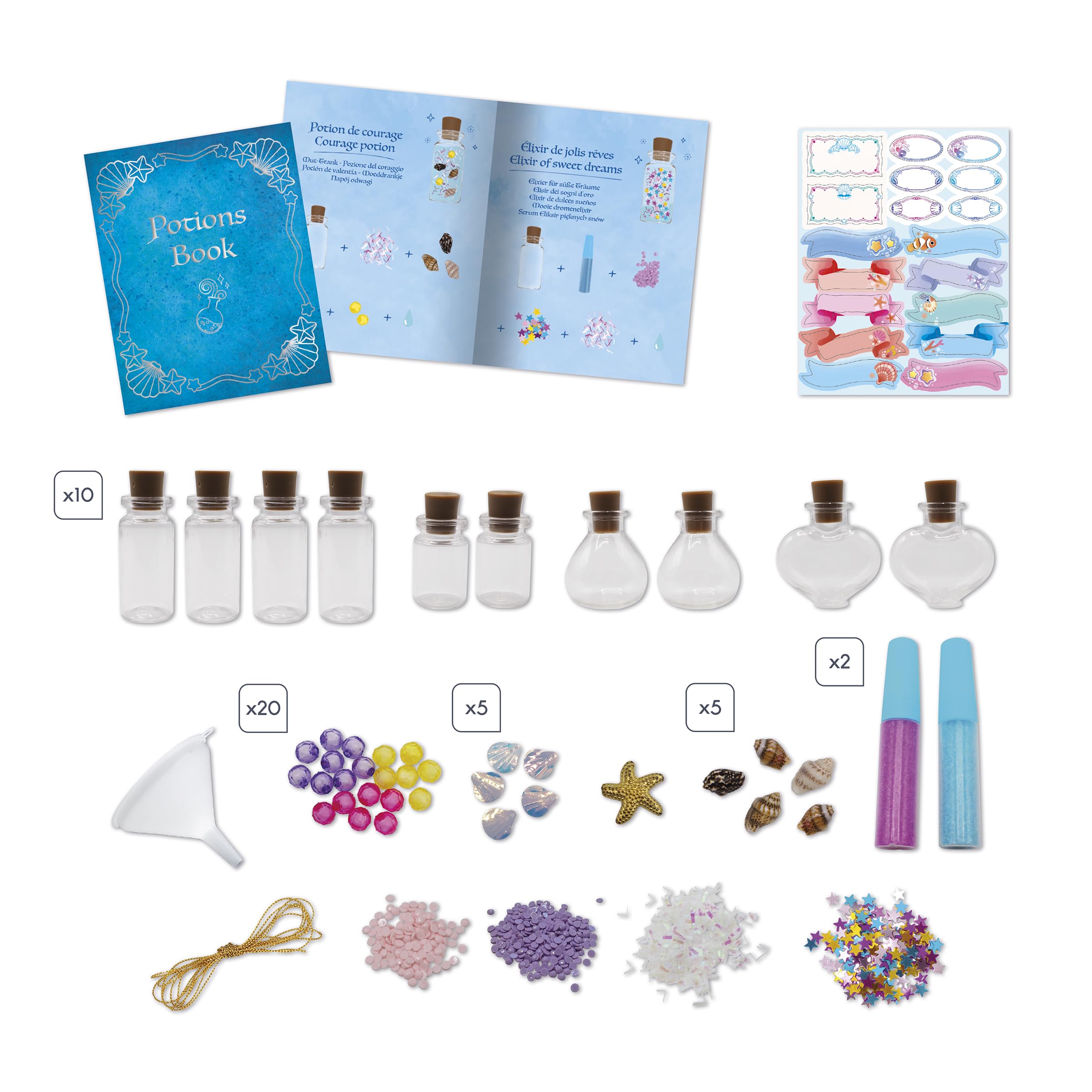 Janod Magic Ocean - My Magic Potions Craft Kit for Kids - Ages 7-12 5