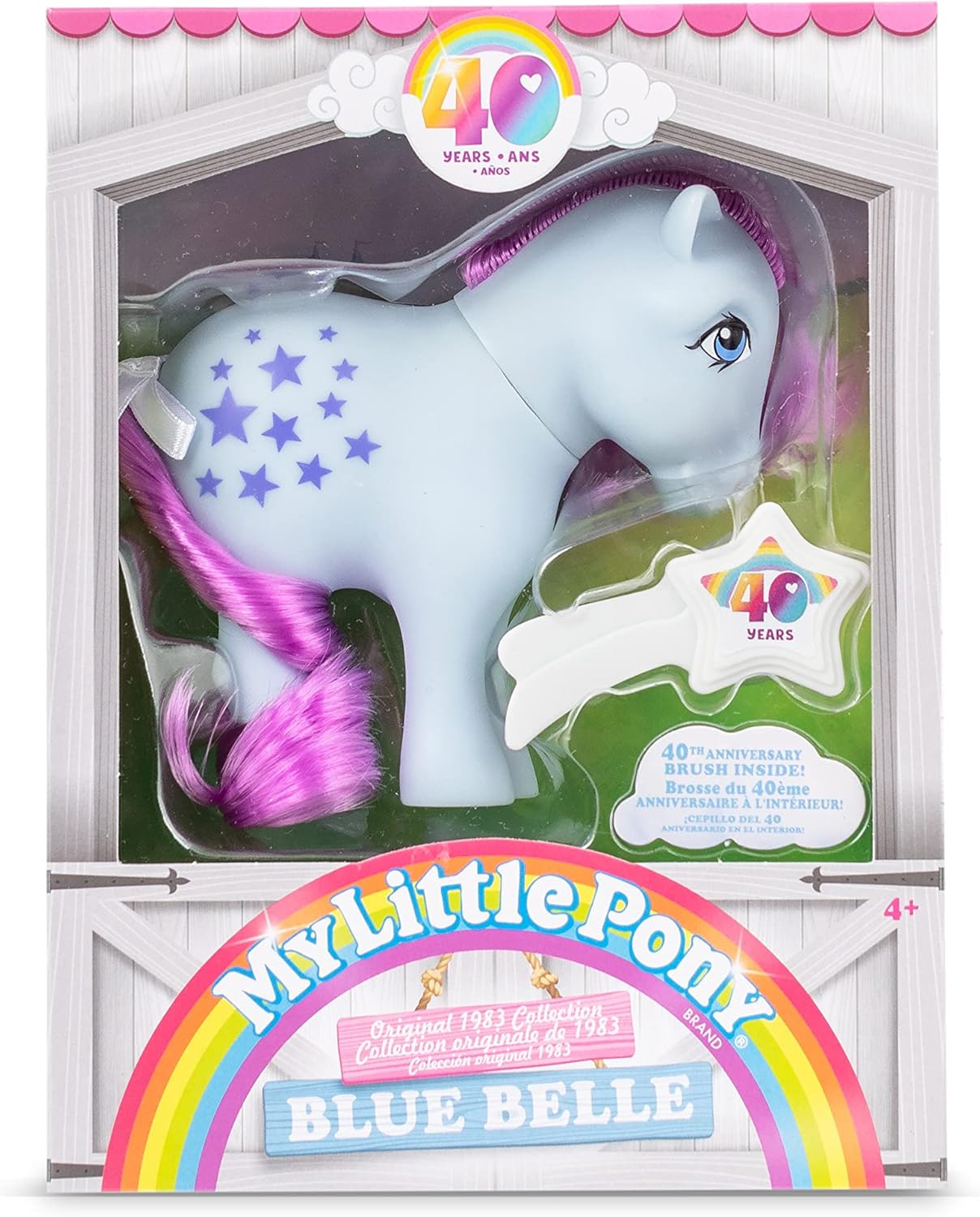 My Little Pony Blue Belle Classic Pony - 35th Anniversary Reproduction for Kids 4+ 7
