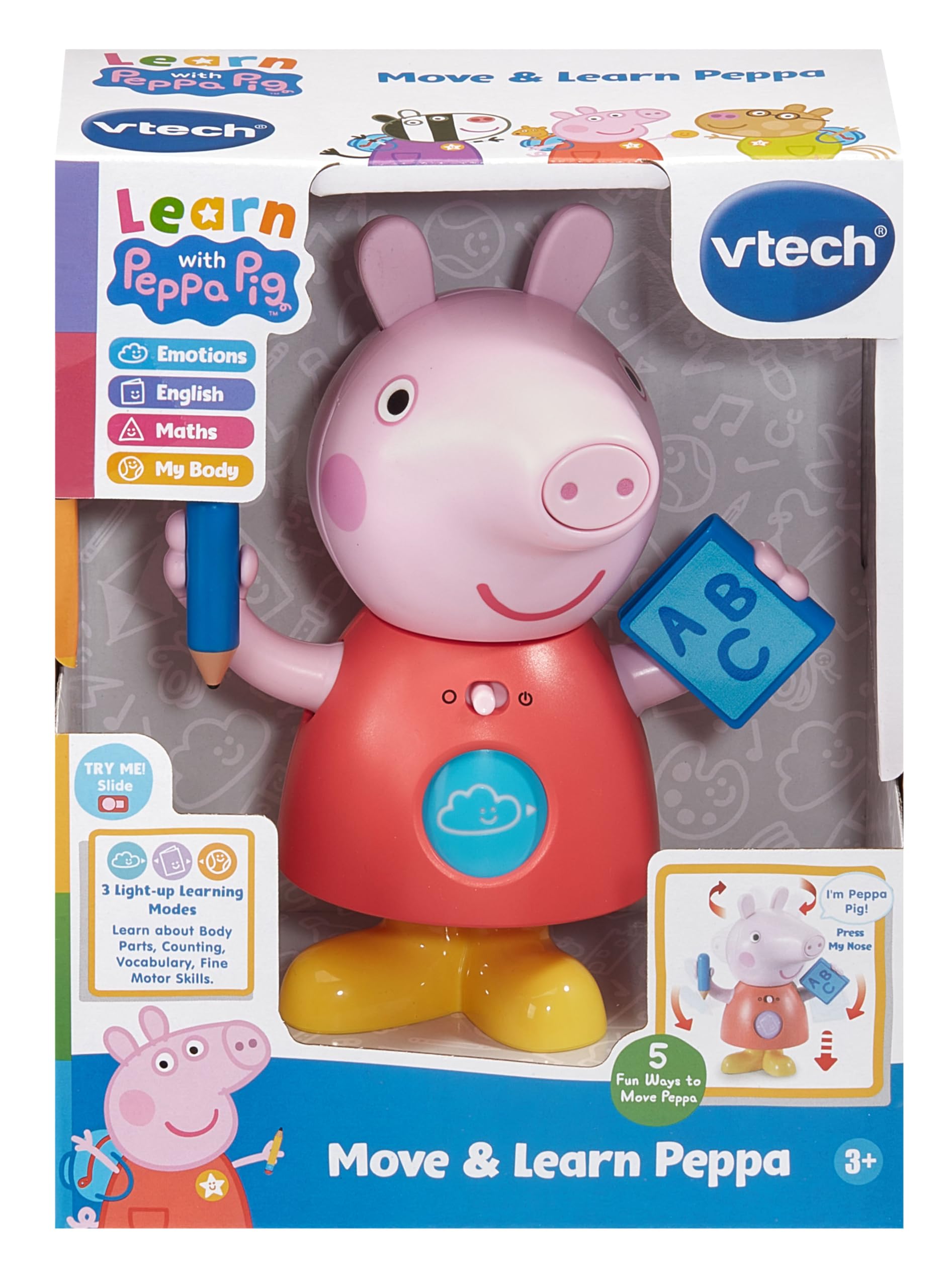 VTech Peppa Pig: Move and Learn Peppa - Interactive Learning Toy for Ages3+ 10