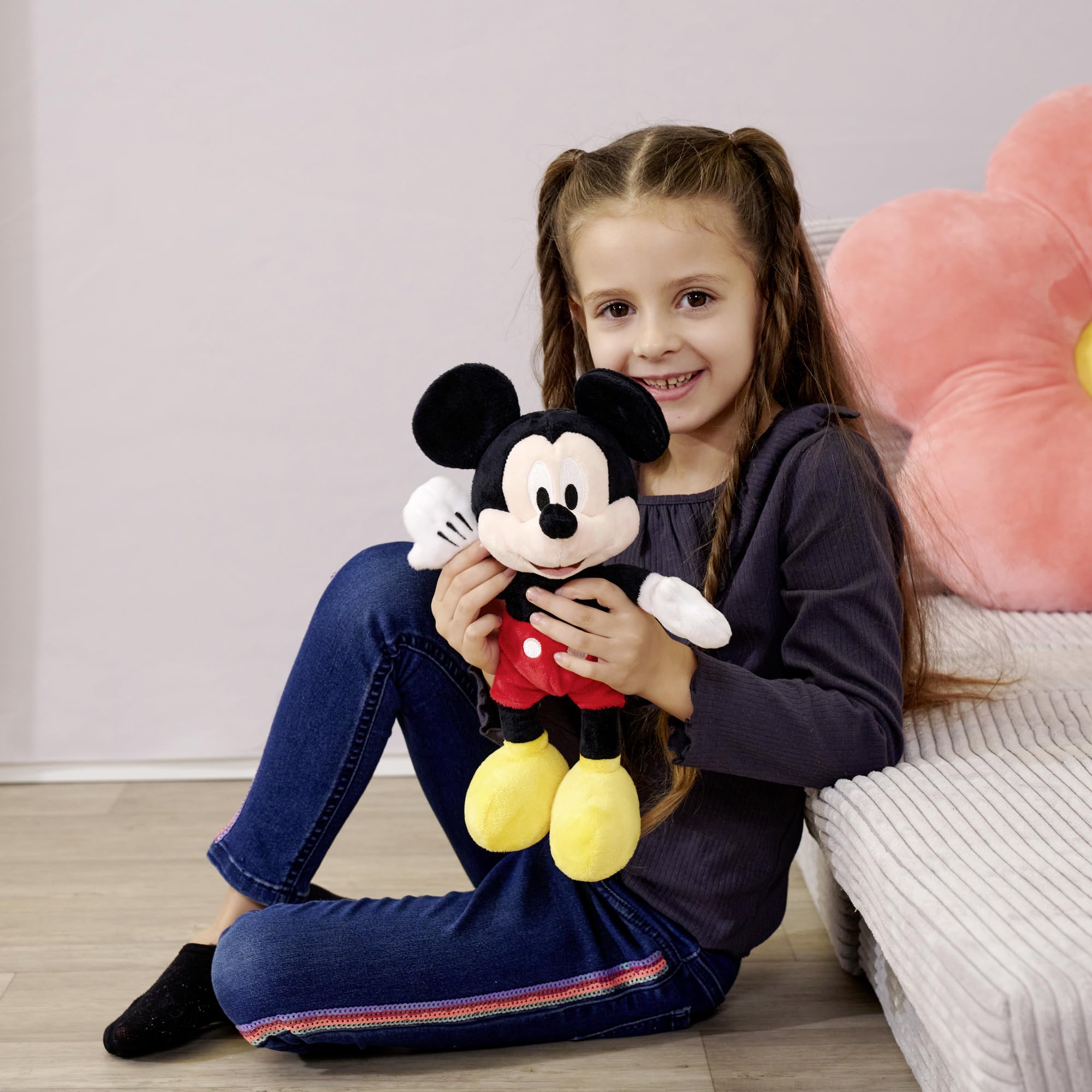 Simba 6315870225 Mickey Mouse Plush Toy - 25 cm Cuddly Soft Stuffed Animal for Babies 4