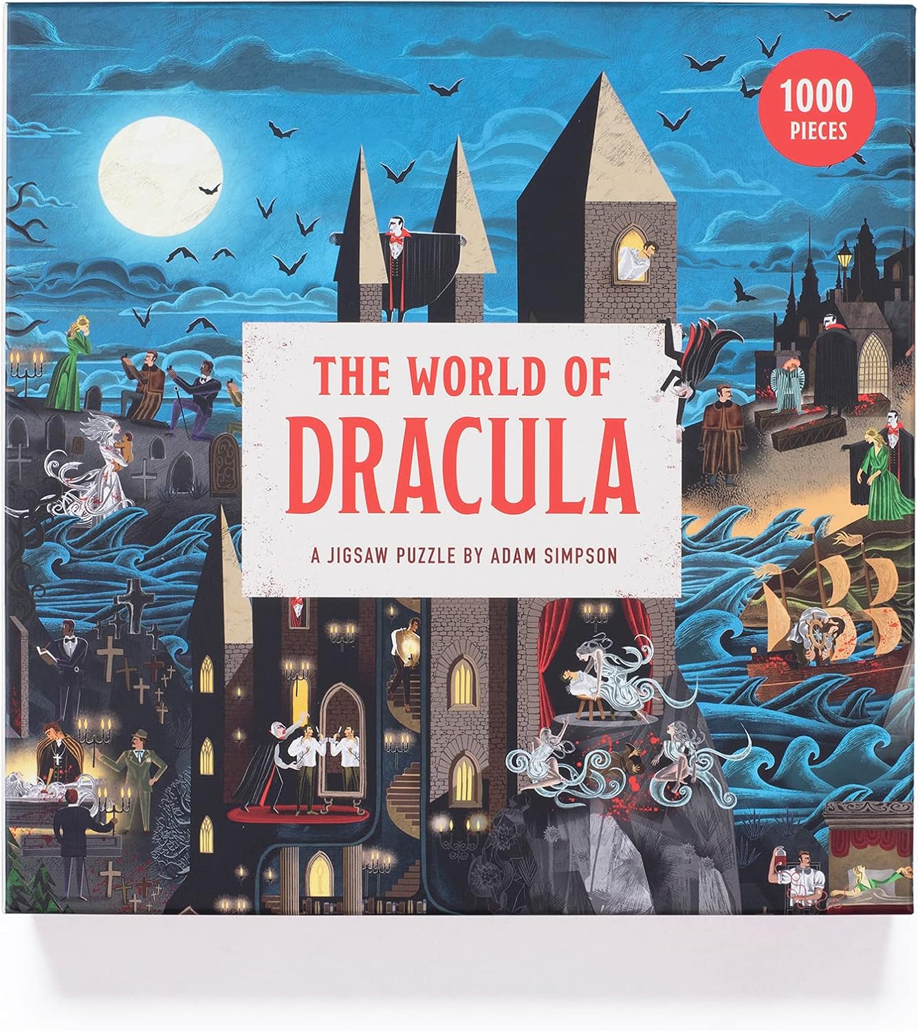 The World of Dracula Puzzle - 1,000-Piece Gothic Jigsaw by Adam Simpson 5