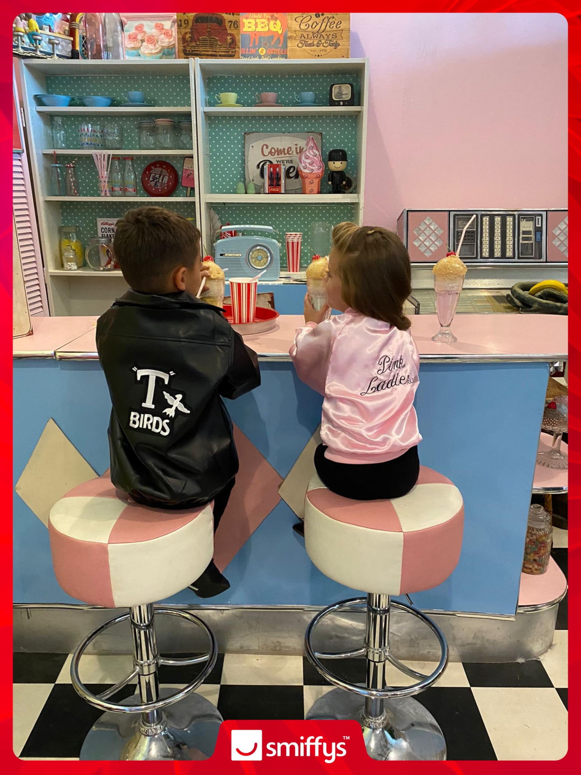 Smiffys Grease Pink Ladies Jacket Costume - Ages 7-9 4